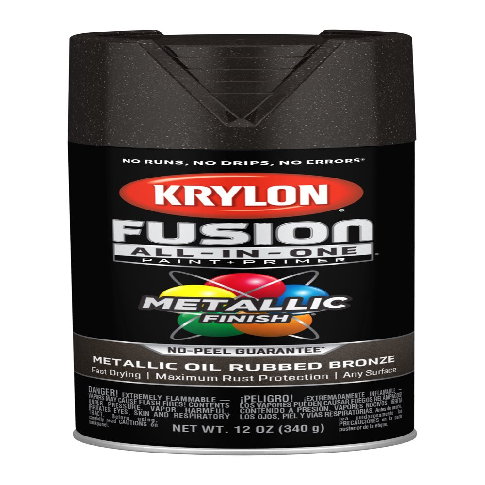 All Surfaces Rust Protection Metallic Oil Rubbed Bronze Spray Paint In/Outdoor
