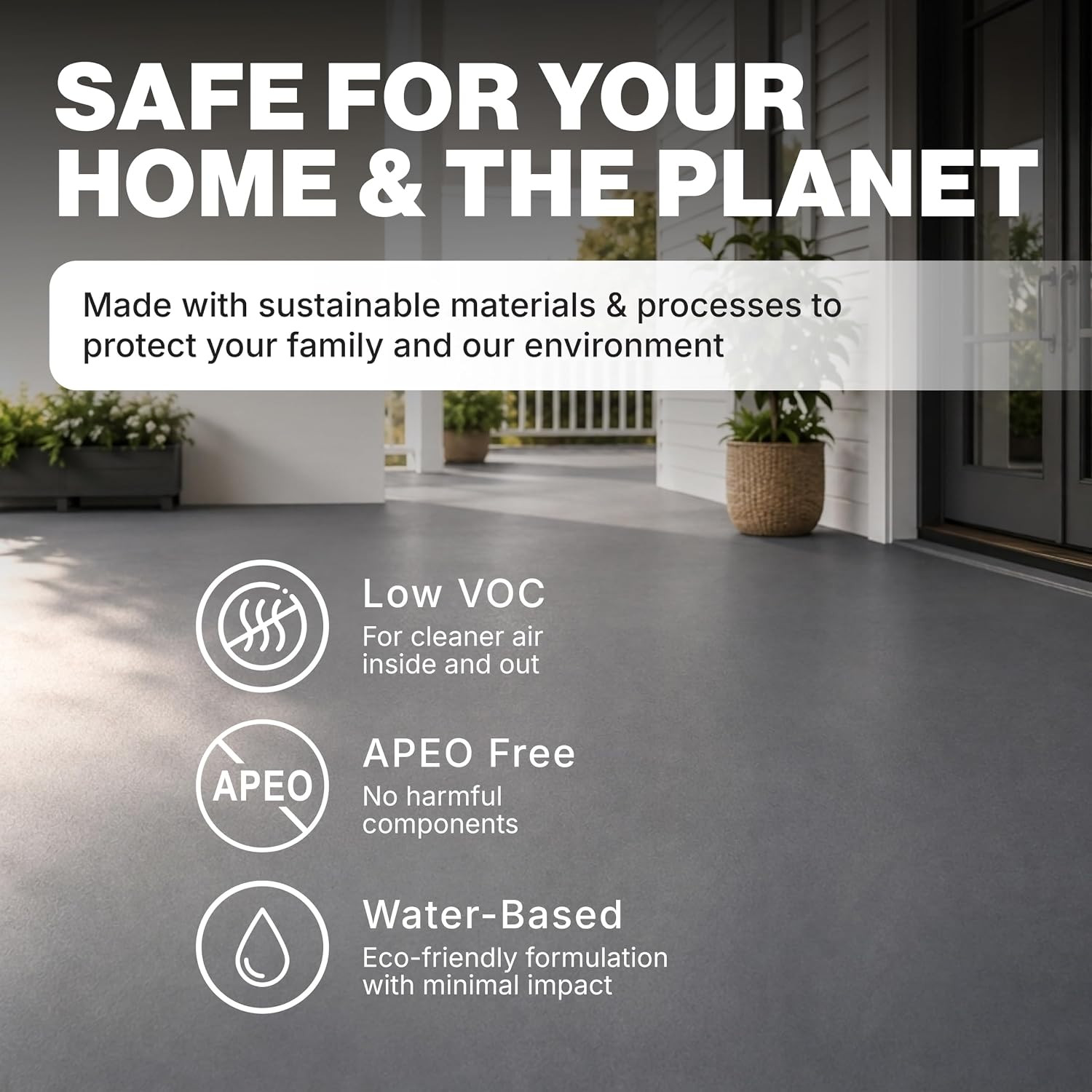 EVOLVE Porch & Floor Paint Battleship Gray 5 Gallon Interior Exterior Coating