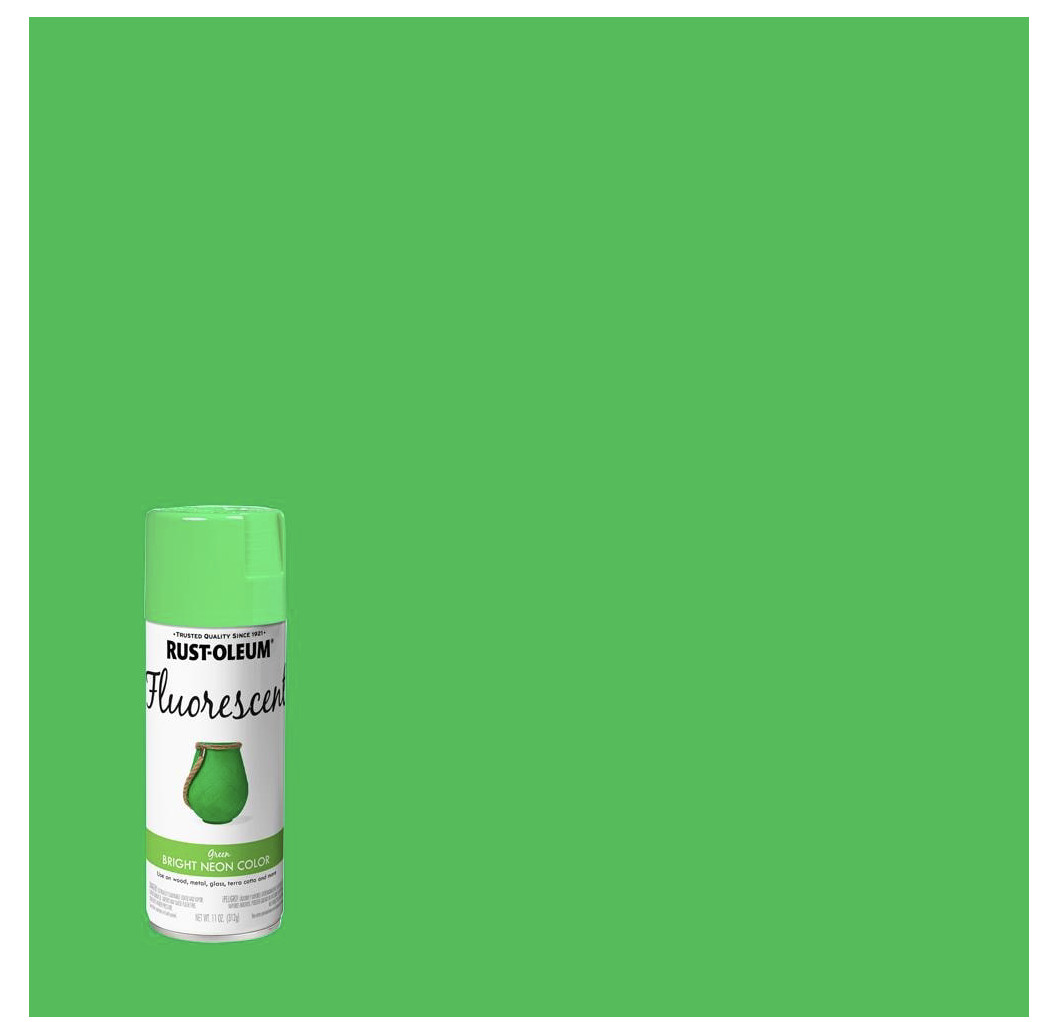Rust-Oleum Fluorescent Green Spray Paint, 11 Oz.