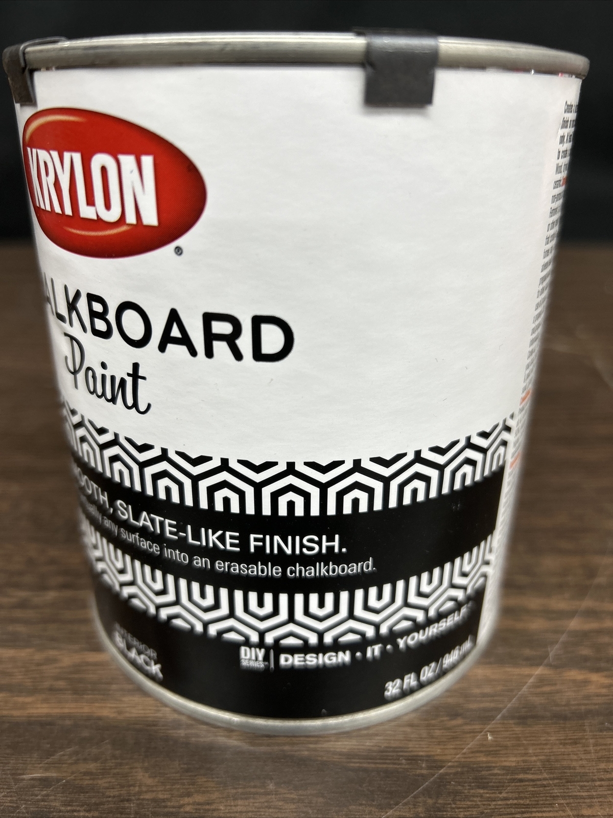 Krylon Interior Chalkboard Paint Smooth Slate Like Finish Black 1qt Diy Erasable