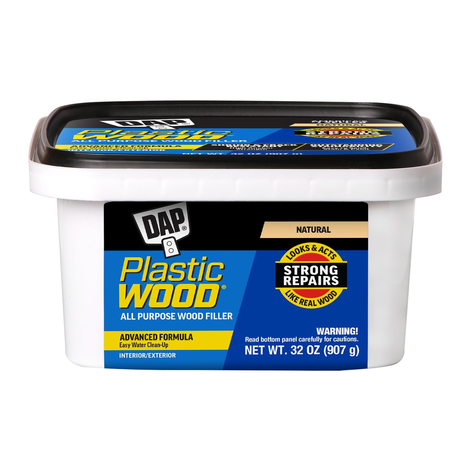 DAP Plastic Wood All Purpose Latex Filler, Natural, 32 Oz 32 oz, Natural
