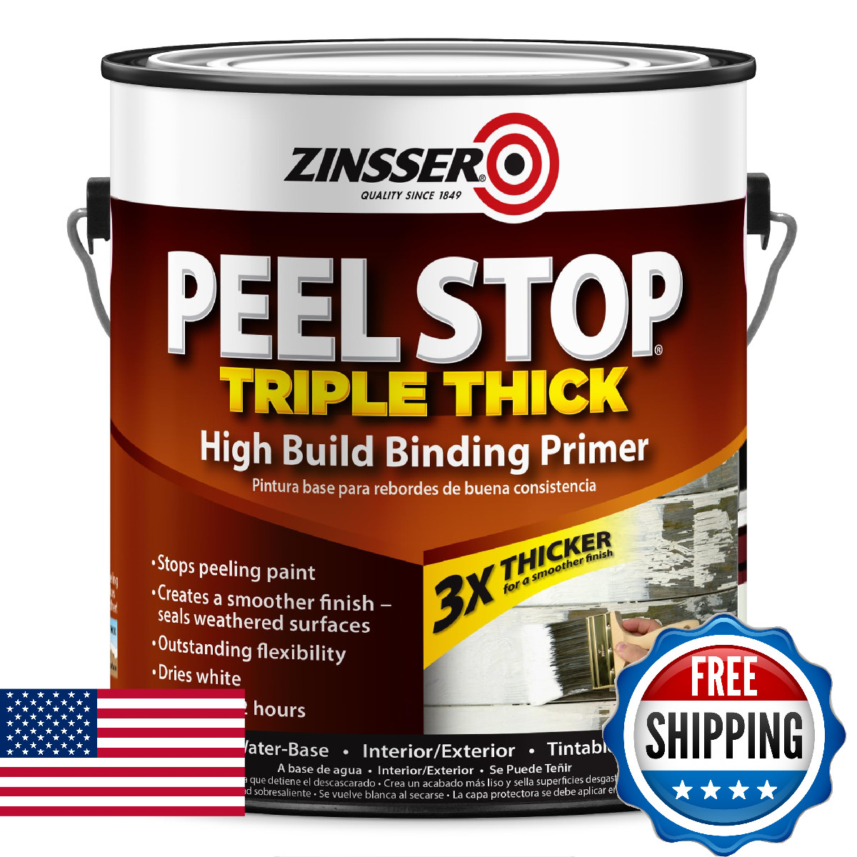 Zinsser 260924 Peel Stop Triple Thick High Building Binding Primer Gallon Clear