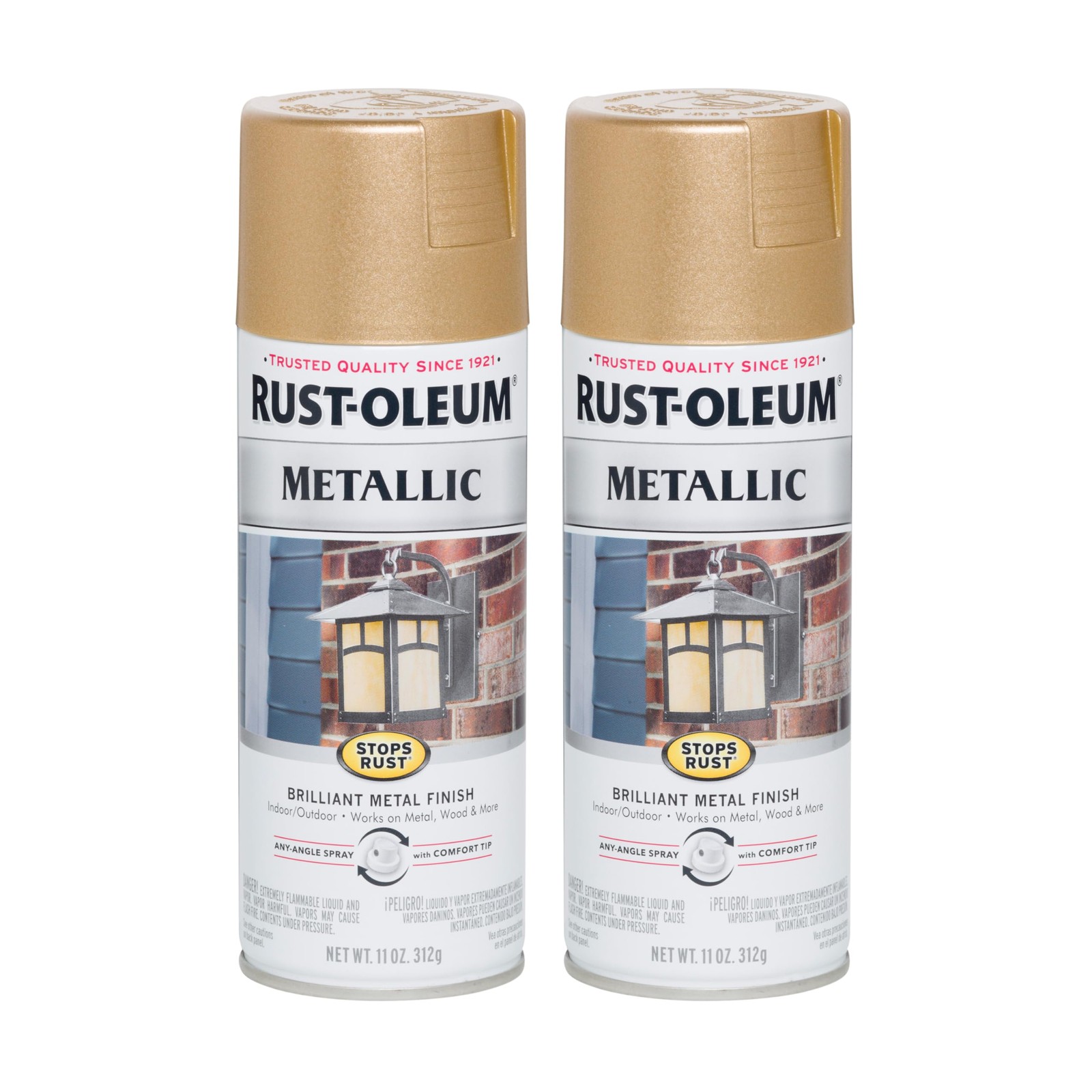 RustOleum Stops Rust Metallic Spray Paint, Warm Gold