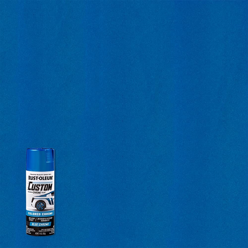 Rust Oleum Custom Chrome Spray Paint 10oz Pack of 6 High Gloss Automotive Finish