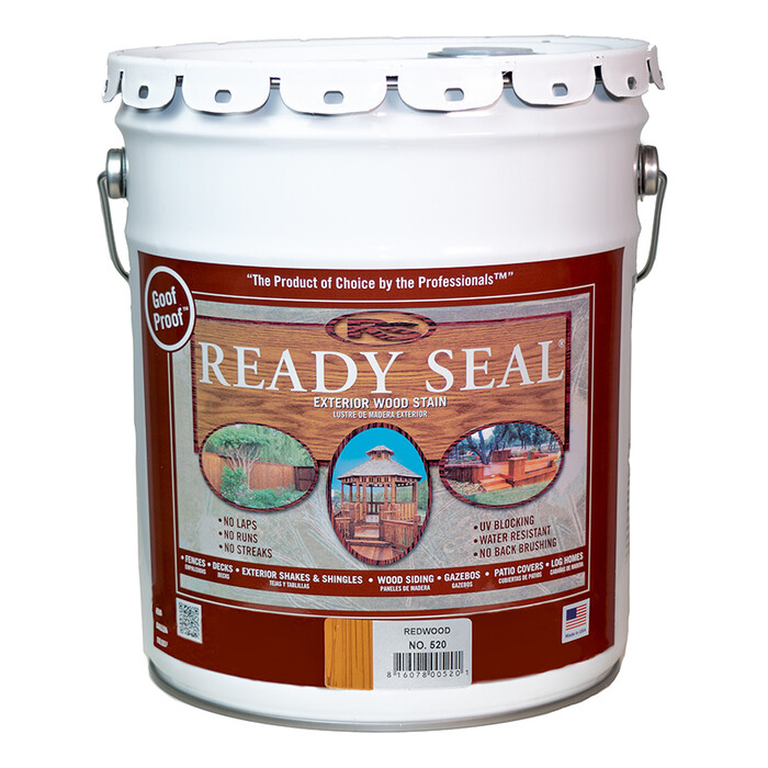 5 gal Ready Seal 520 Redwood Exterior Stain and Sealer For Wood