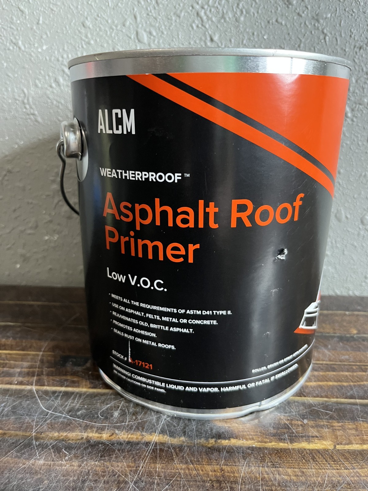 ALCM 17121 Low VOC Asphalt Roof Primer 1 Gal Penetrating Weatherproof