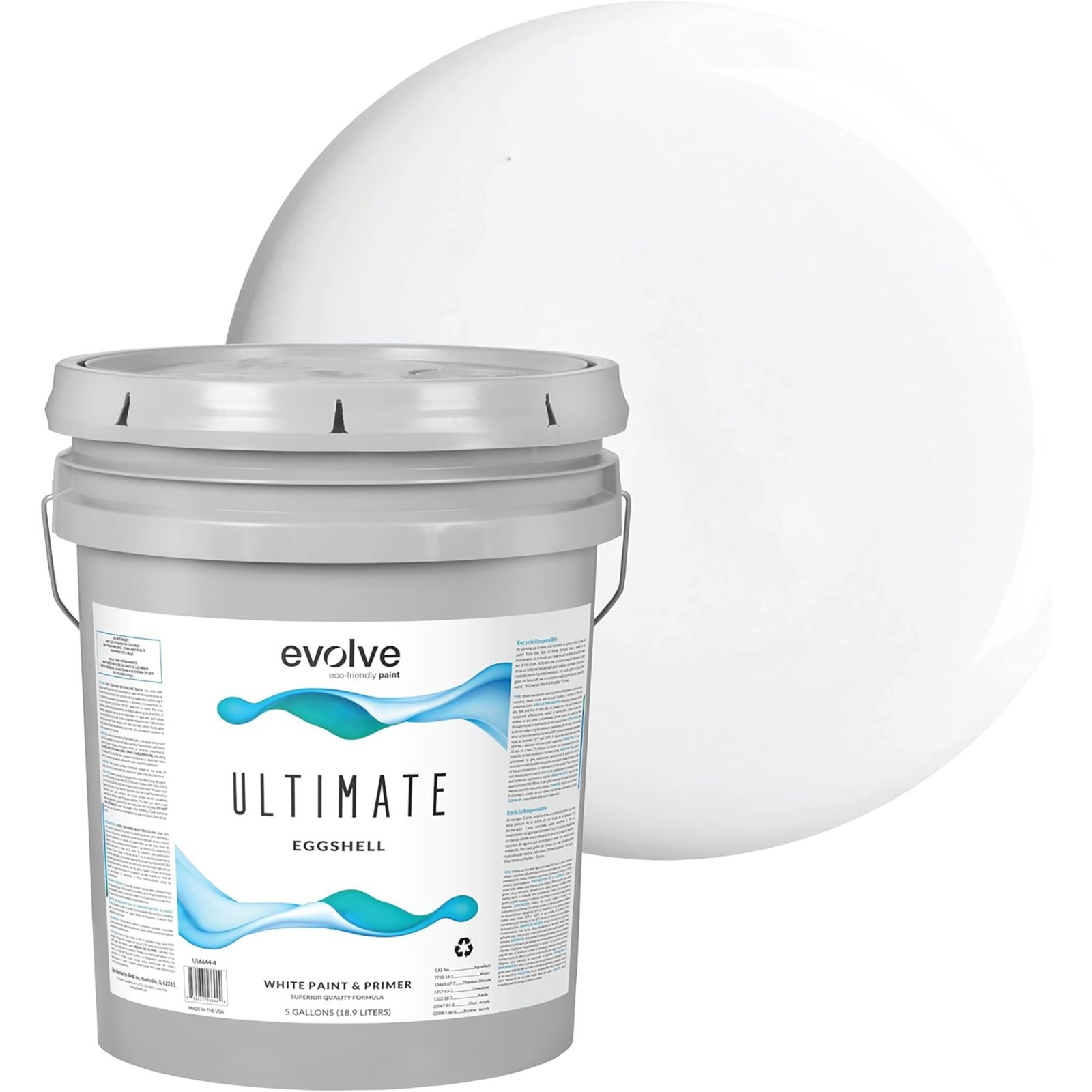 Evolve Ultimate Paint & Primer in White for Interior & Exterior House Paint Eggs