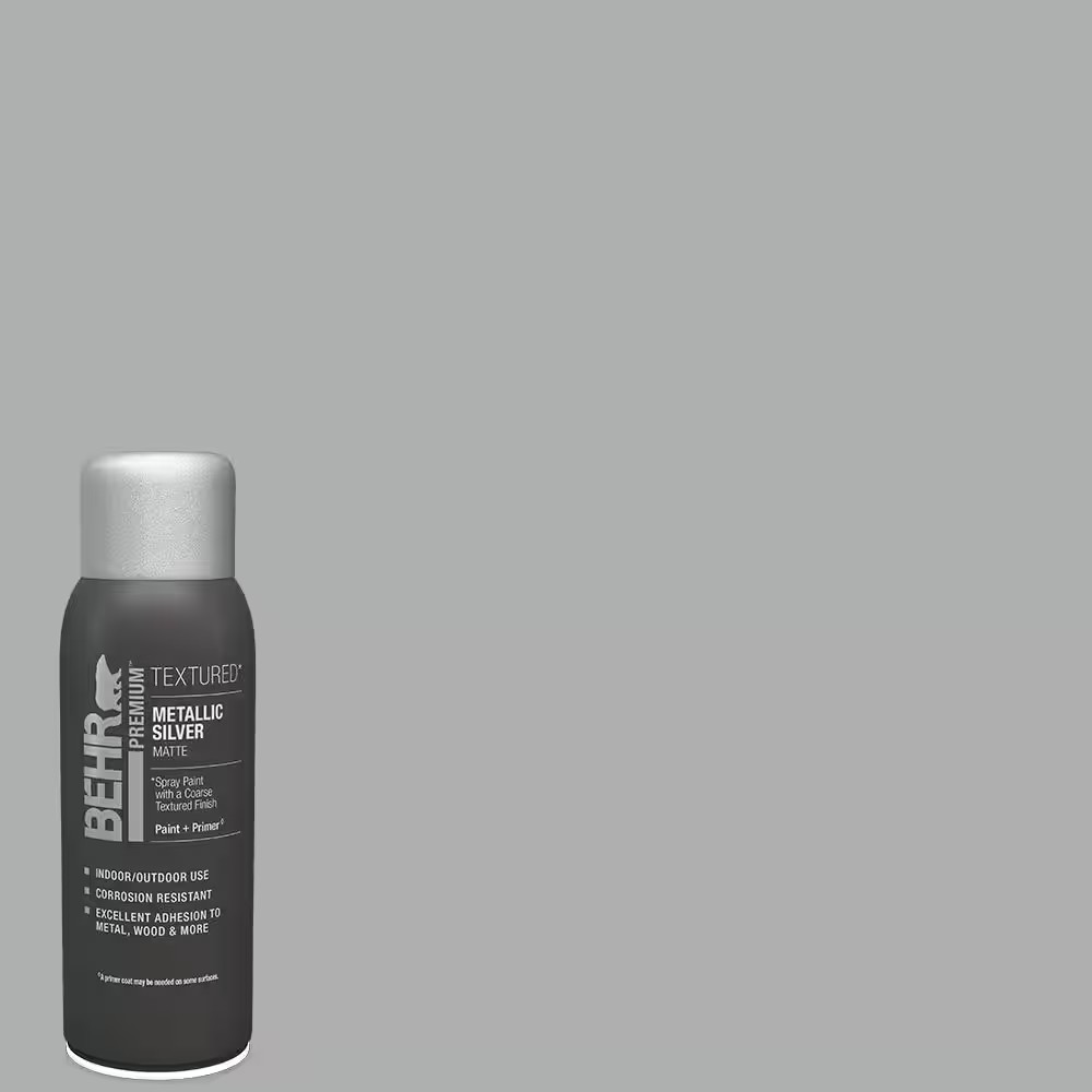 11 Oz. Silver Matte Interior/Exterior Textured Spray Paint