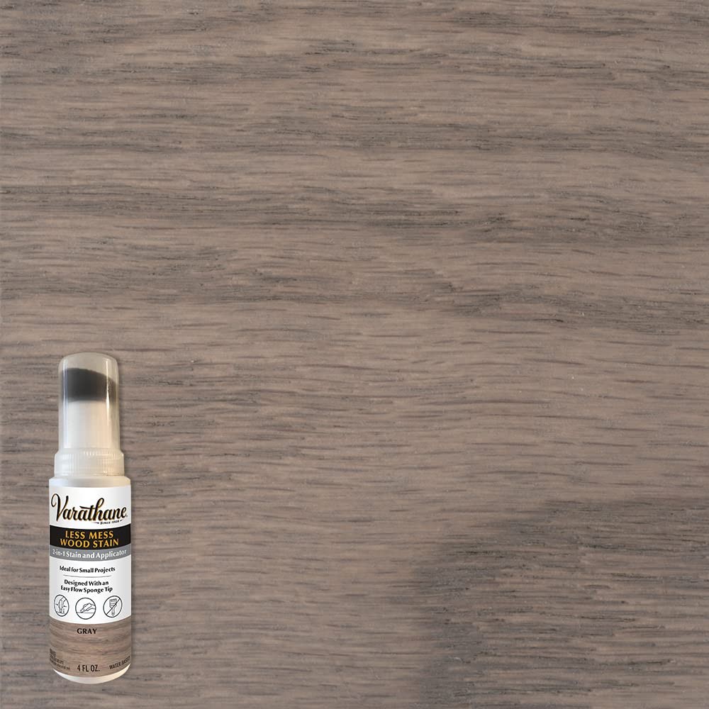 Varathane 2 In 1 Wood Stain And Applicator Gray 4 Ounce Craft Stain