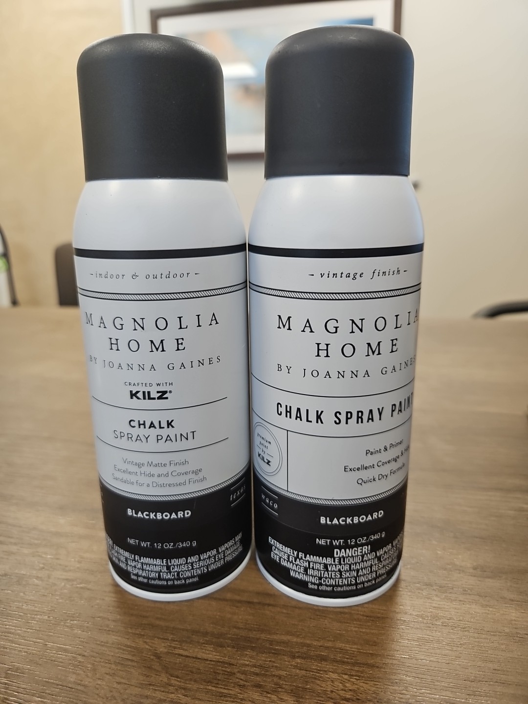 Magnolia Home Chalk Spray Paint Blackboard With Kilz