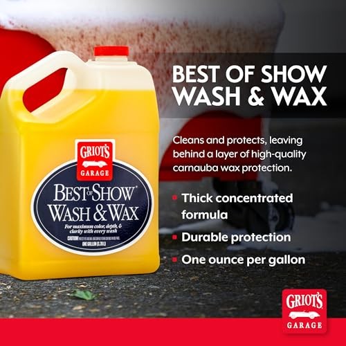 Best of Show Wash and Wax for Car Detailing and 128 Fl Oz (Pack of 1)