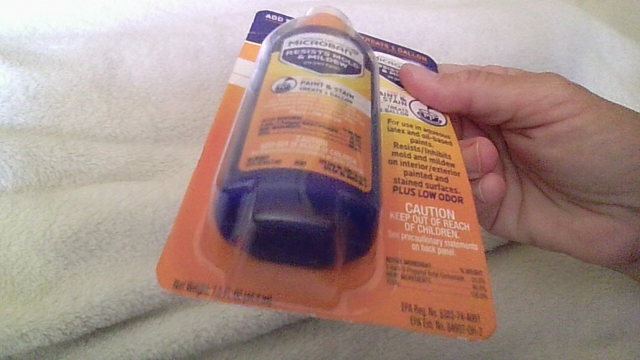Microban Paint Additive NEW IN SEALED PKG Resists Mold/Mildew when dry 1.5oz