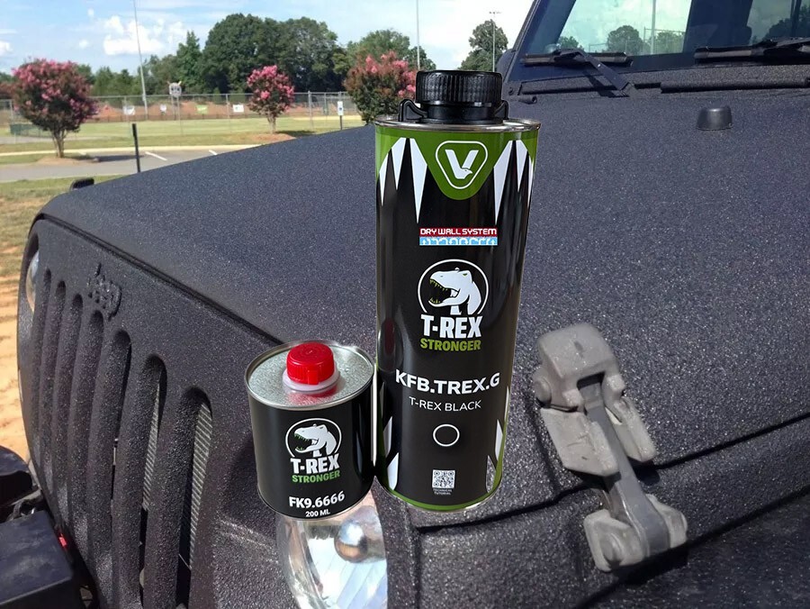 1 LT IVAT T-REX EMBOSSED PAINT – BLACK – GREEN – GREY RAL COLORS OF YOUR CHOICE
