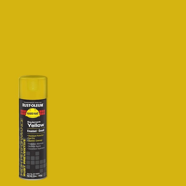 Rust-Oleum V2148838 Rust Preventative Spray Paint, Equipment Yellow, Gloss,