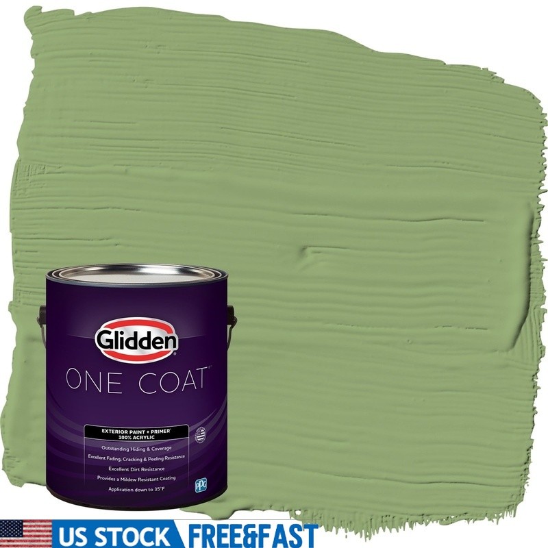 One Coat Exterior Paint 100 Acrylic UV Resistant Quick Dry Multi Surface New