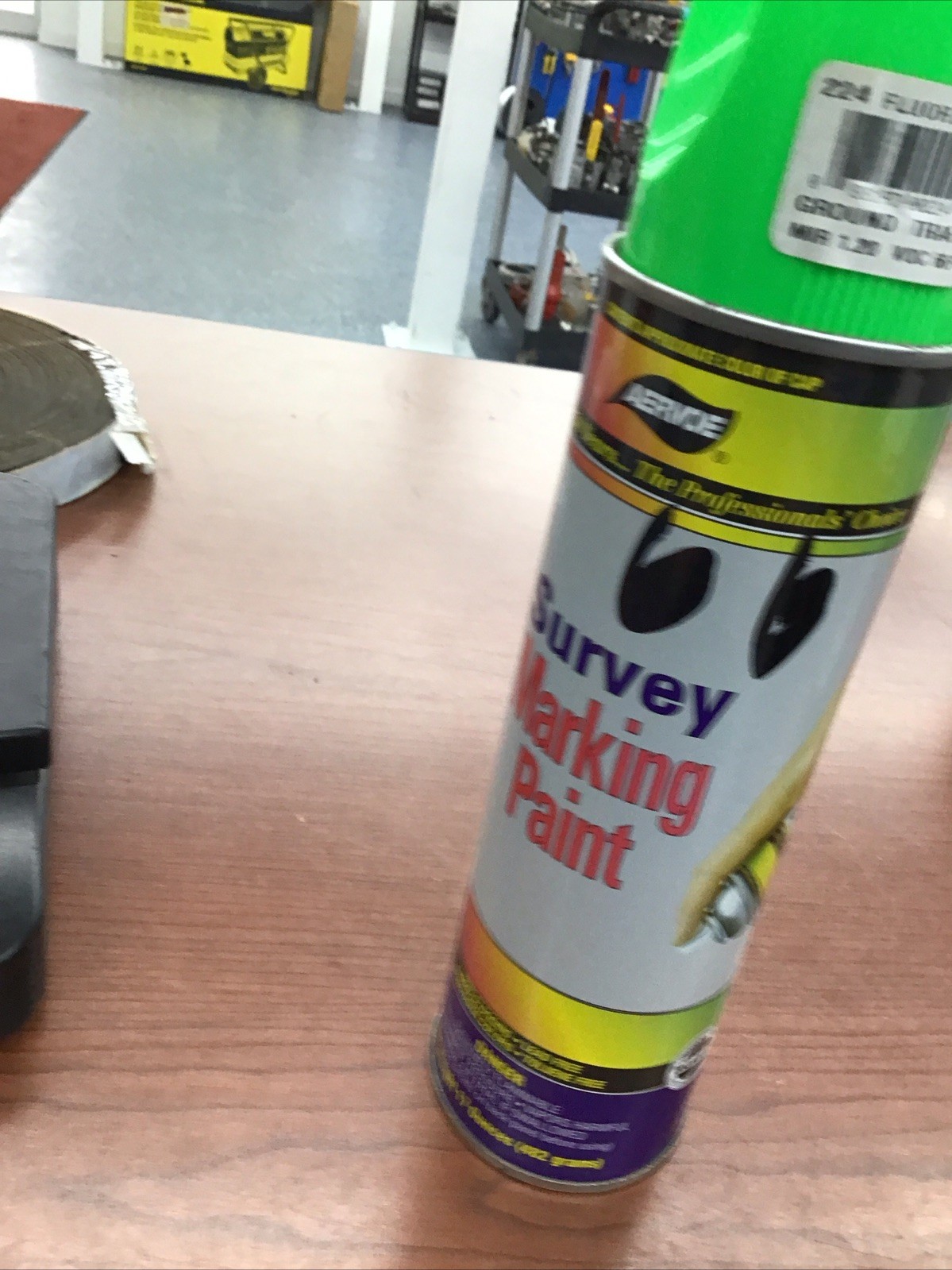 Aervoe 224 Fluorescent Survey Marking Paint, Aerosol 20 oz. (Green) 12 Cans Boxs