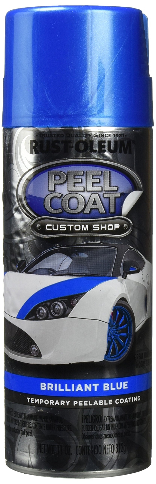 Rust-Oleum 283781 11oz Blue Matte Peel Coat Spray, Temporary Paint Finish