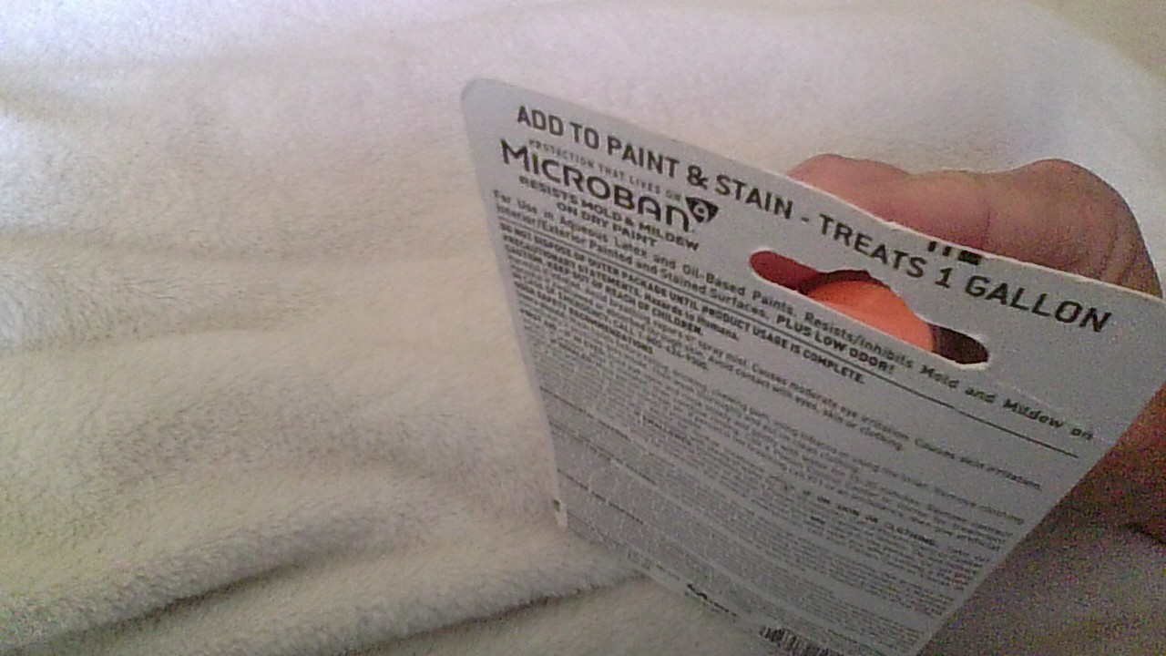 Microban Paint Additive NEW IN SEALED PKG Resists Mold/Mildew when dry 1.5oz