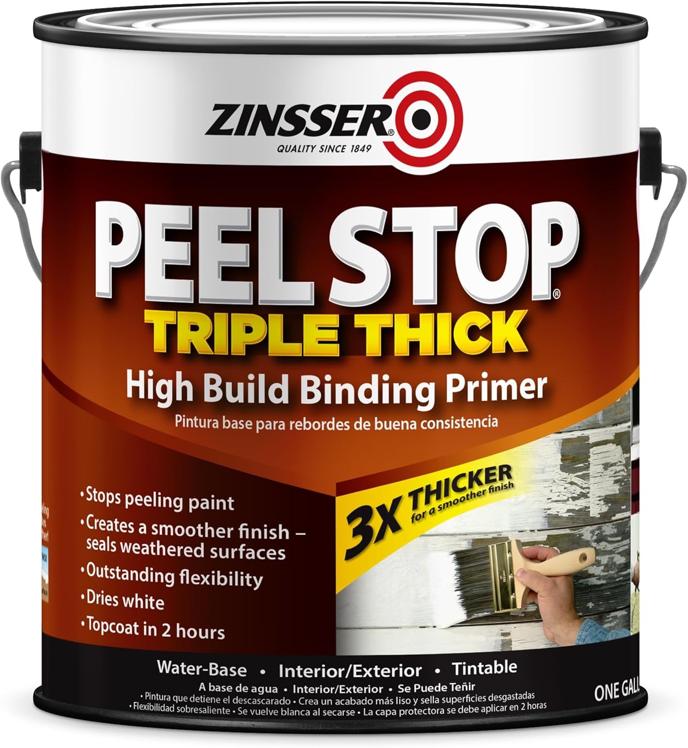 Zinsser 260924 Peel Stop Triple Thick High Building Binding Primer, Gallon, Clea