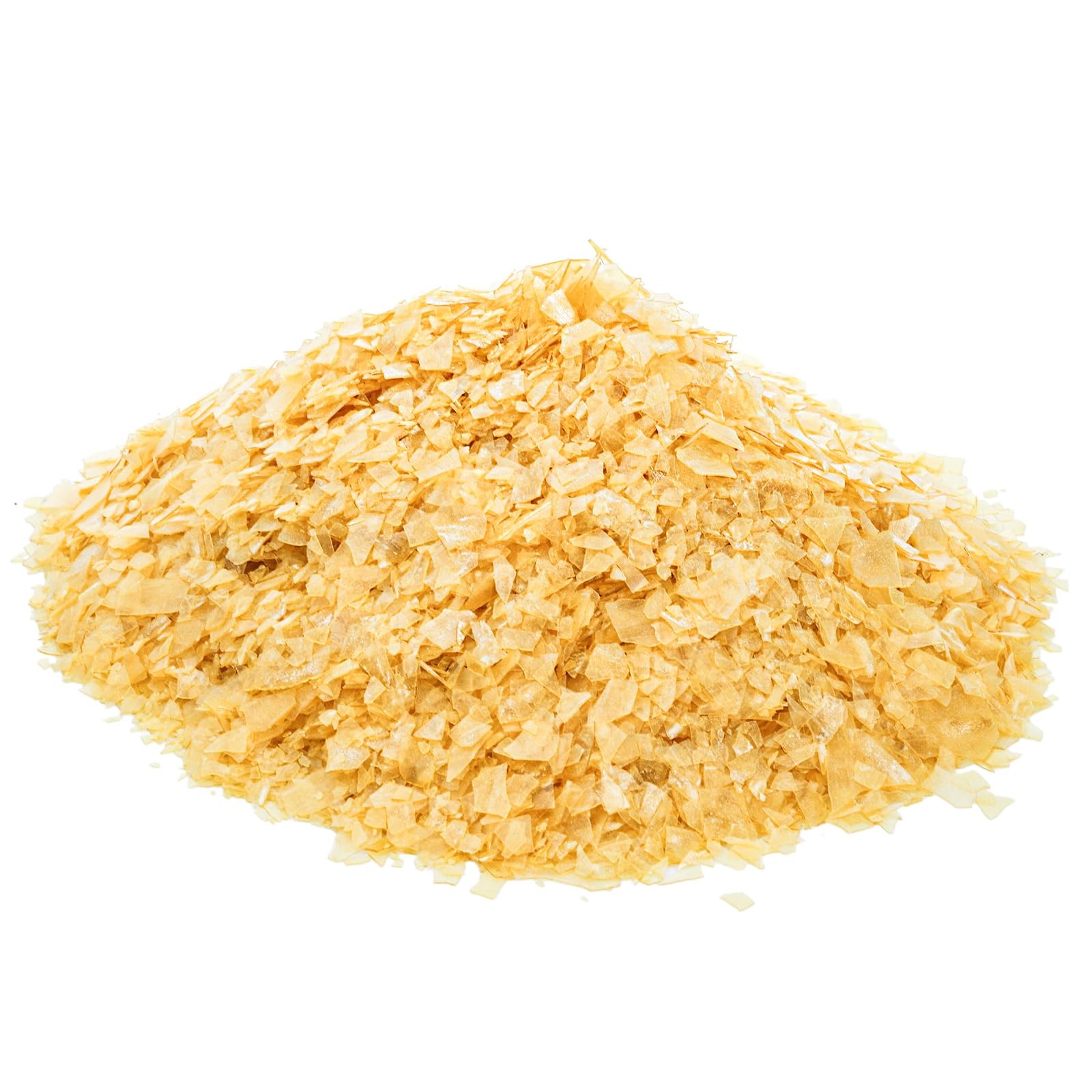 1.1 LB/17.6 OZ Blonde Shellac Flakes, 500G Pure Flakes Yellow