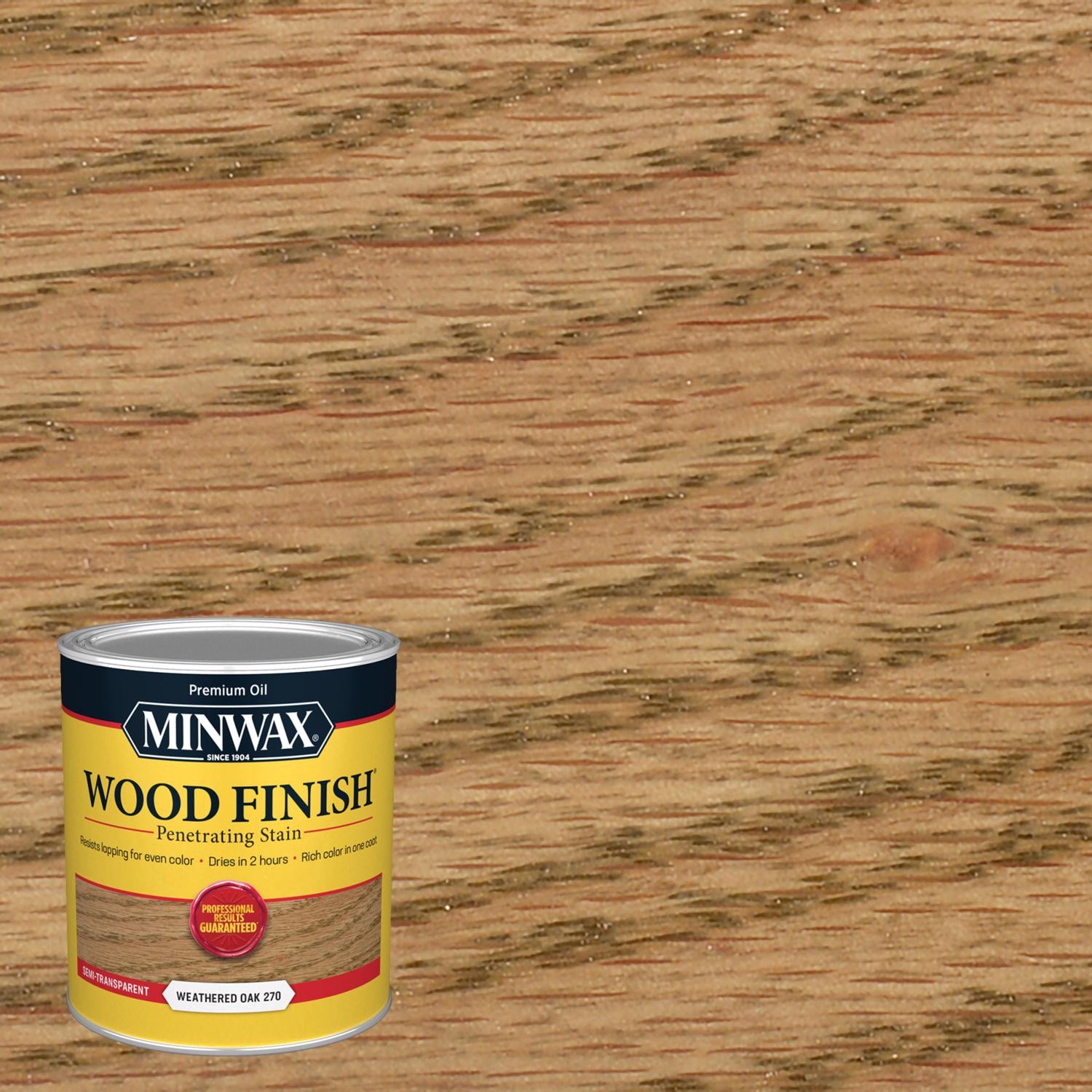Minwax Wood Finish Semi-Transparent Weathered Oak Oil-Based Penetrating Wood Sta
