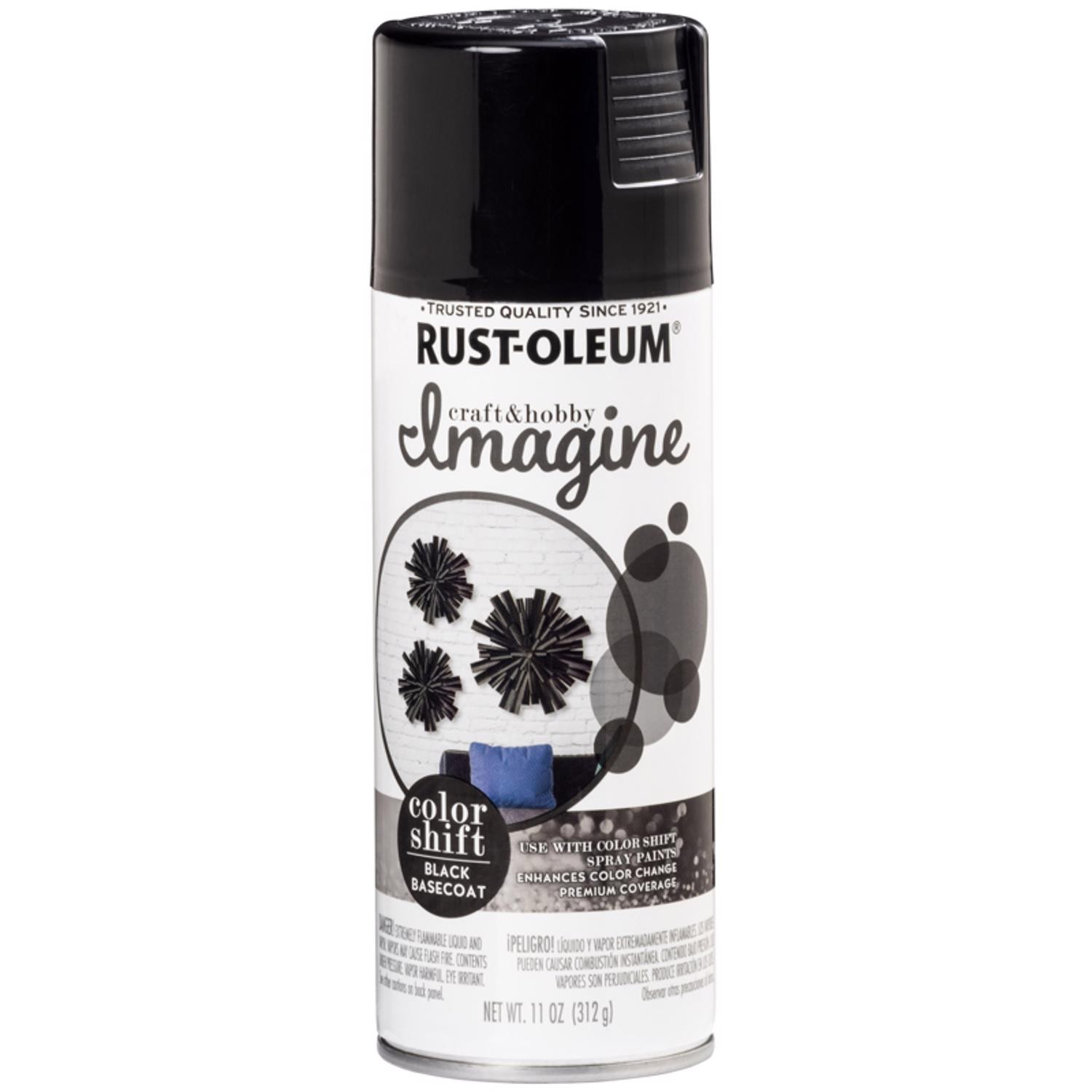 Rust-Oleum Imagine Craft & Hobby Gloss Black Basecoat Spray Paint 11 oz (4-Pack)