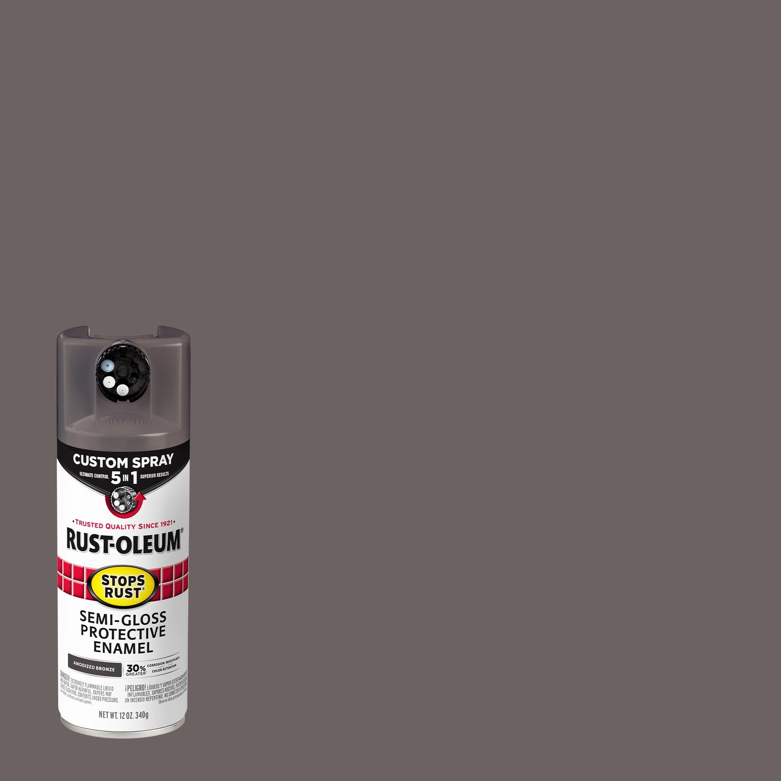 Rust-Oleum 376911-6PK Stops Rust Custom Spray 5-in-1 Spray Paint, 12 oz,
