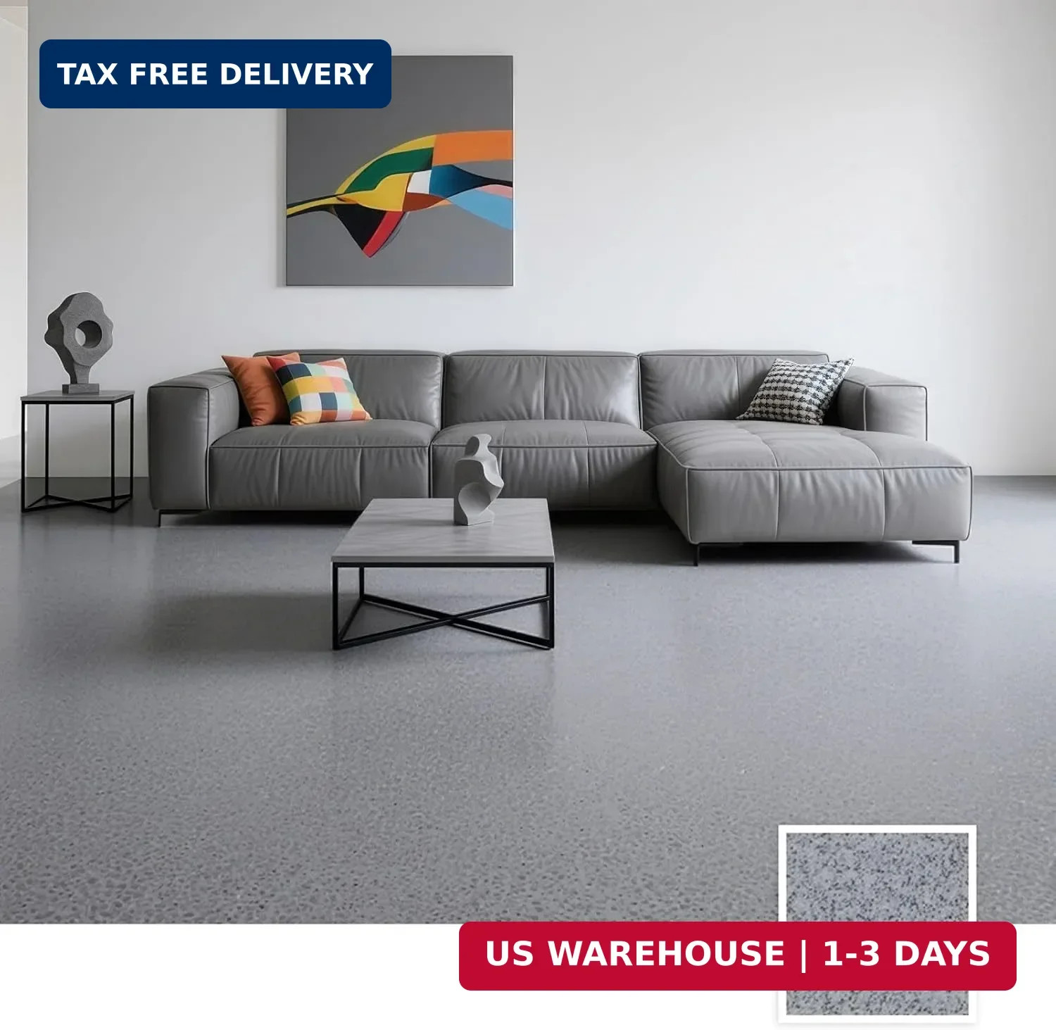 Epoxy Colored Sand Floor Paint, Epoxy Floor Paint High Gloss Marble Effect Coati