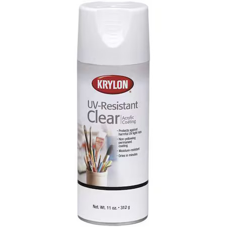 Krylon K01305007 Spray Paint, Clear, Gloss, Solvent, 11 Oz