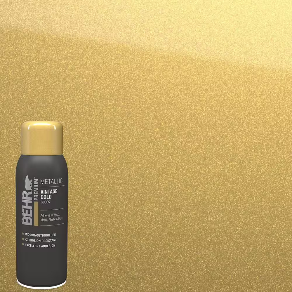 11 Oz. Vintage Gold Gloss Interior/Exterior Metallic Spray Paint