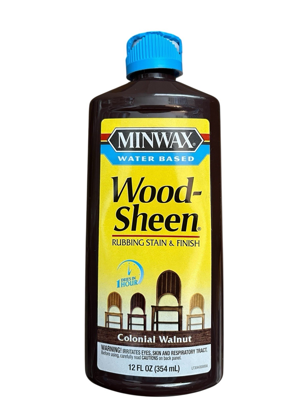 Minwax Water Based Wood-Sheen Running Stain & Finish, Colonial Walnut, 12 oz