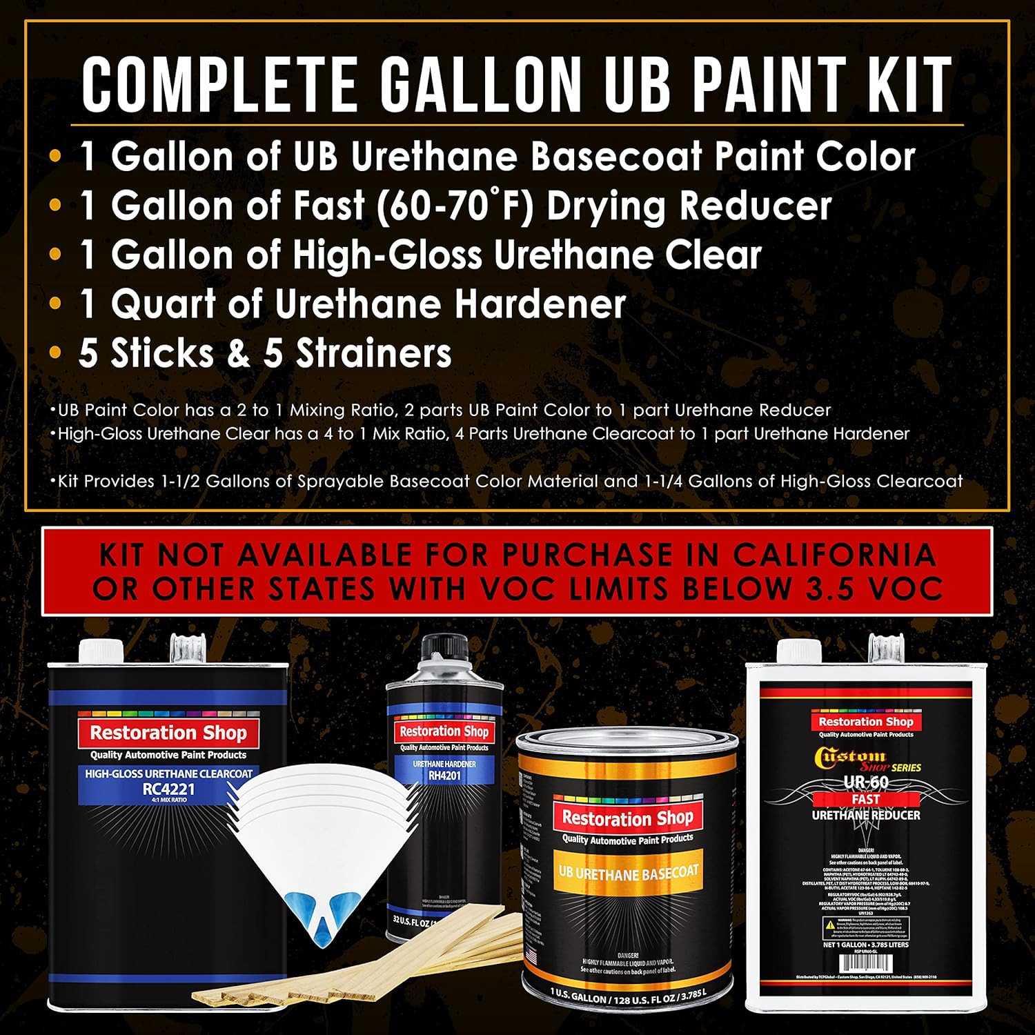 – Dark Teal Metallic Urethane Basecoat with Clearcoat Auto Paint – Complete Fast