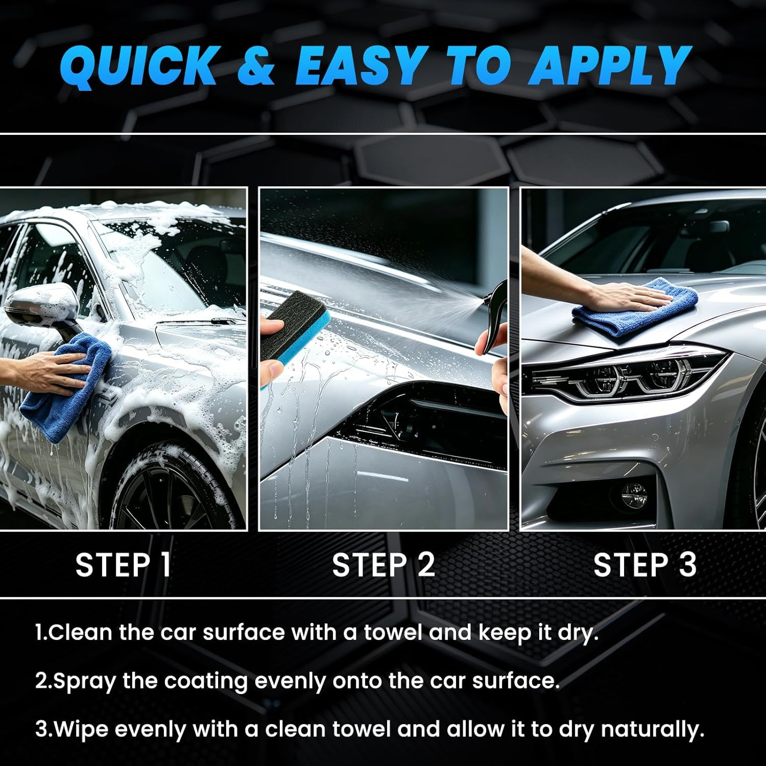 Paint Sealant Spray Quick Effect Coating Agent for High Gloss Shine & Protection