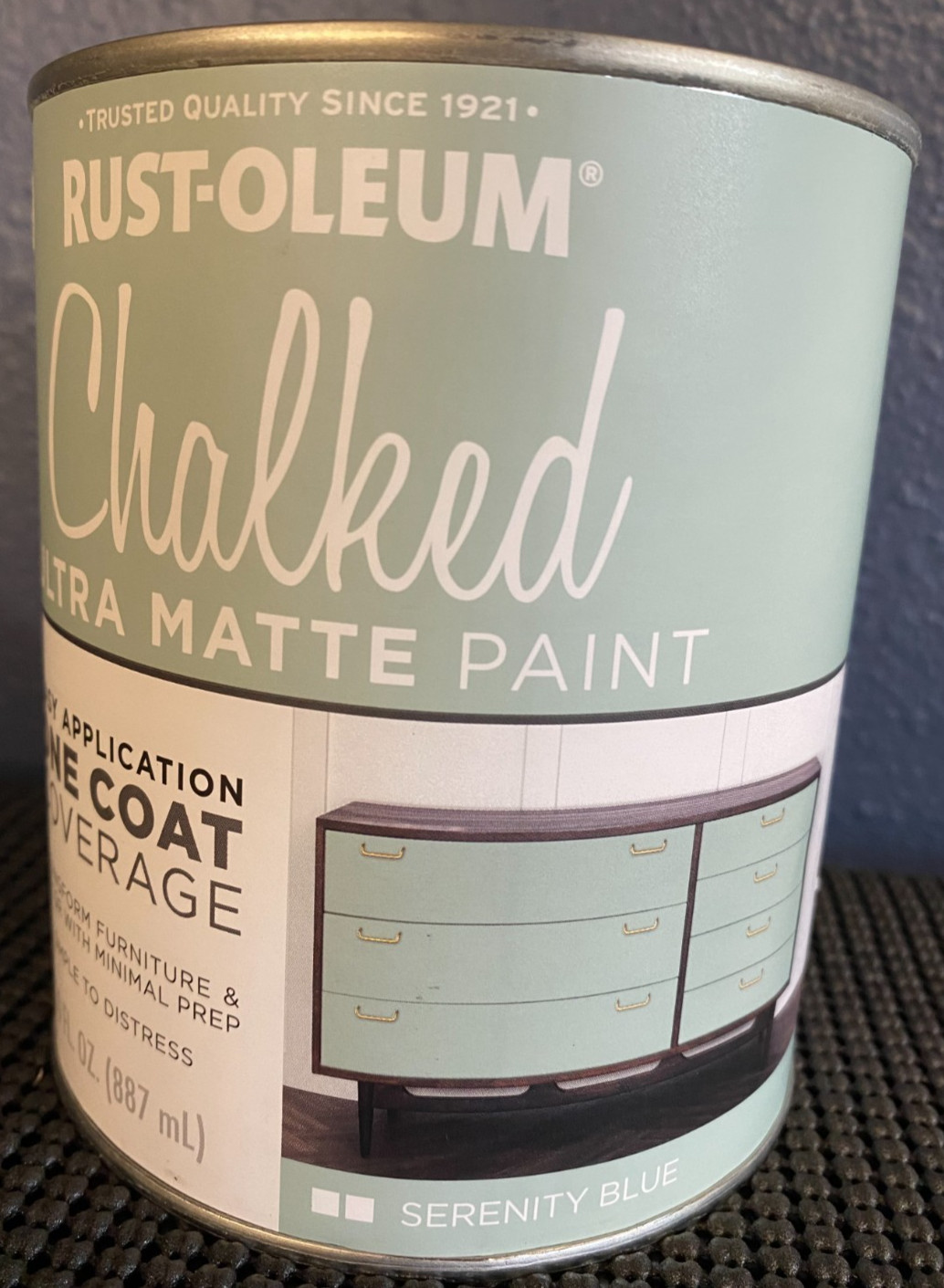 Rust-Oleum Chalked Ultra Matte Paint – Serenity Blue (1 Quart)