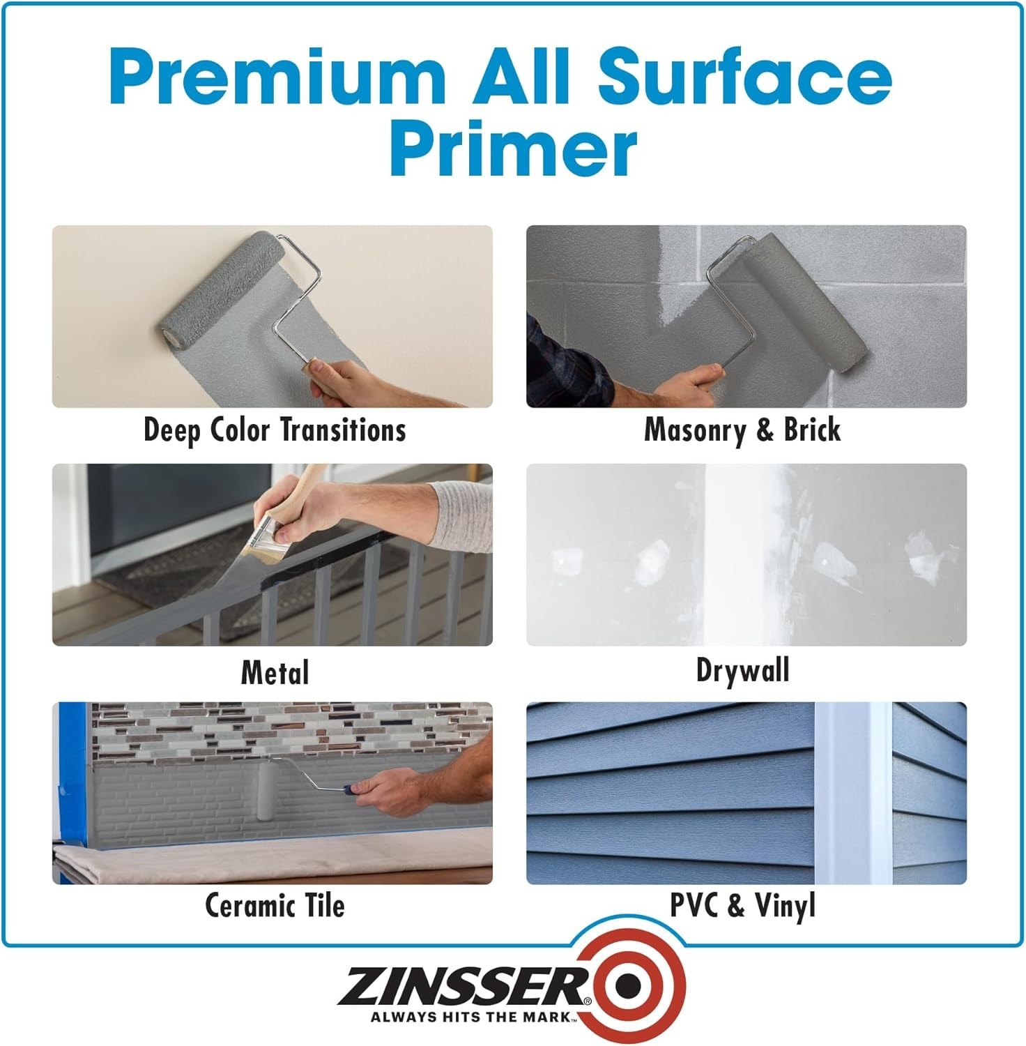 Gray Acrylic Primer, Quart for Quick Coverage – Rust Resistant & Water-Repellent