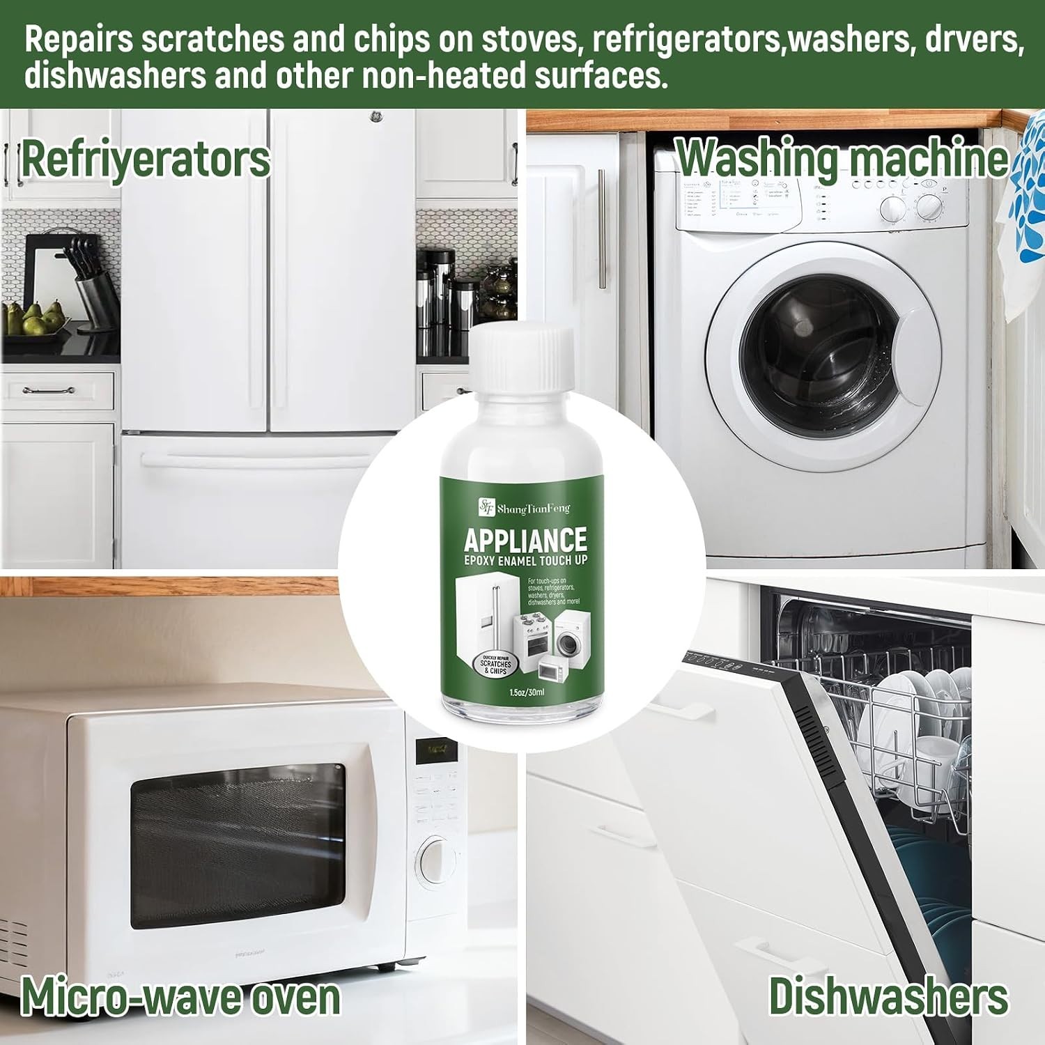 White Touch Up Paint forElectrical appliancesl, metal, wood, floor, appliance…