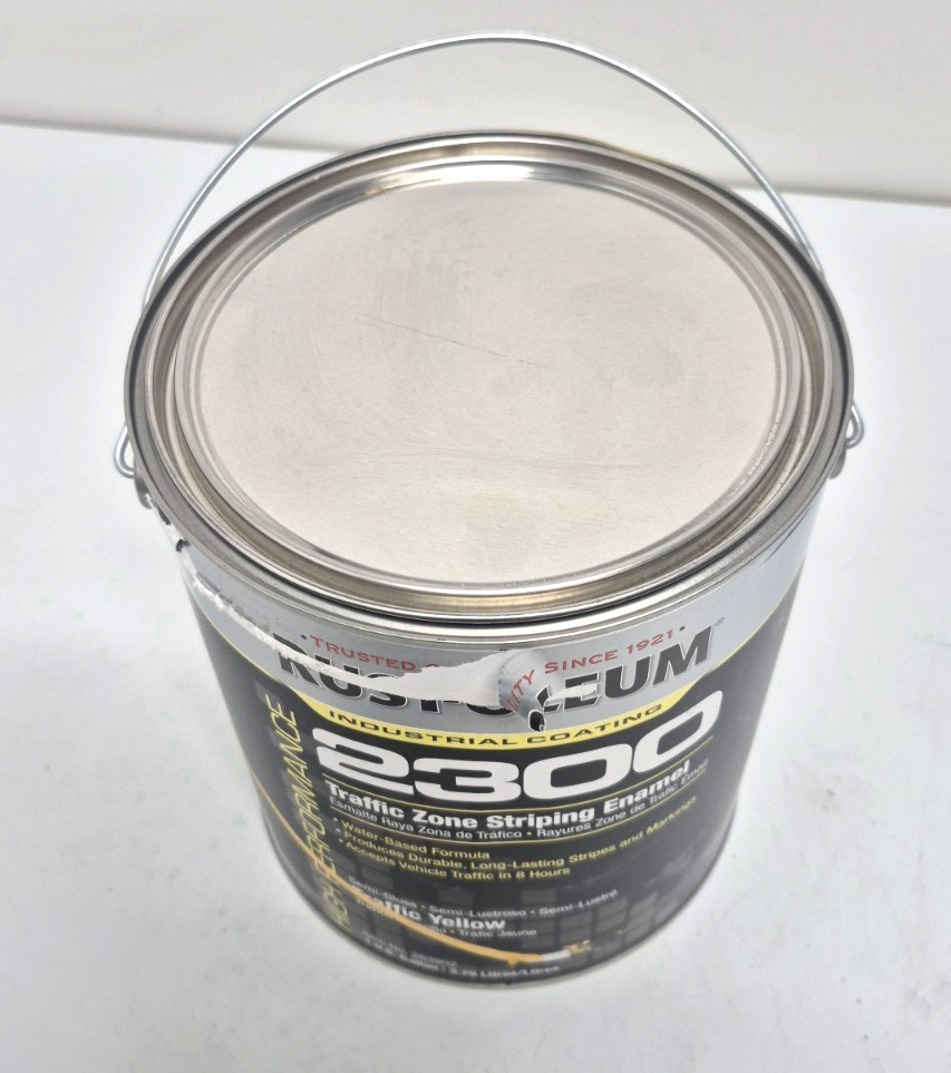Rust-Oleum 283902 Traffic Zone Striping Paint 1 Gal. Traffic Yellow, Water Base