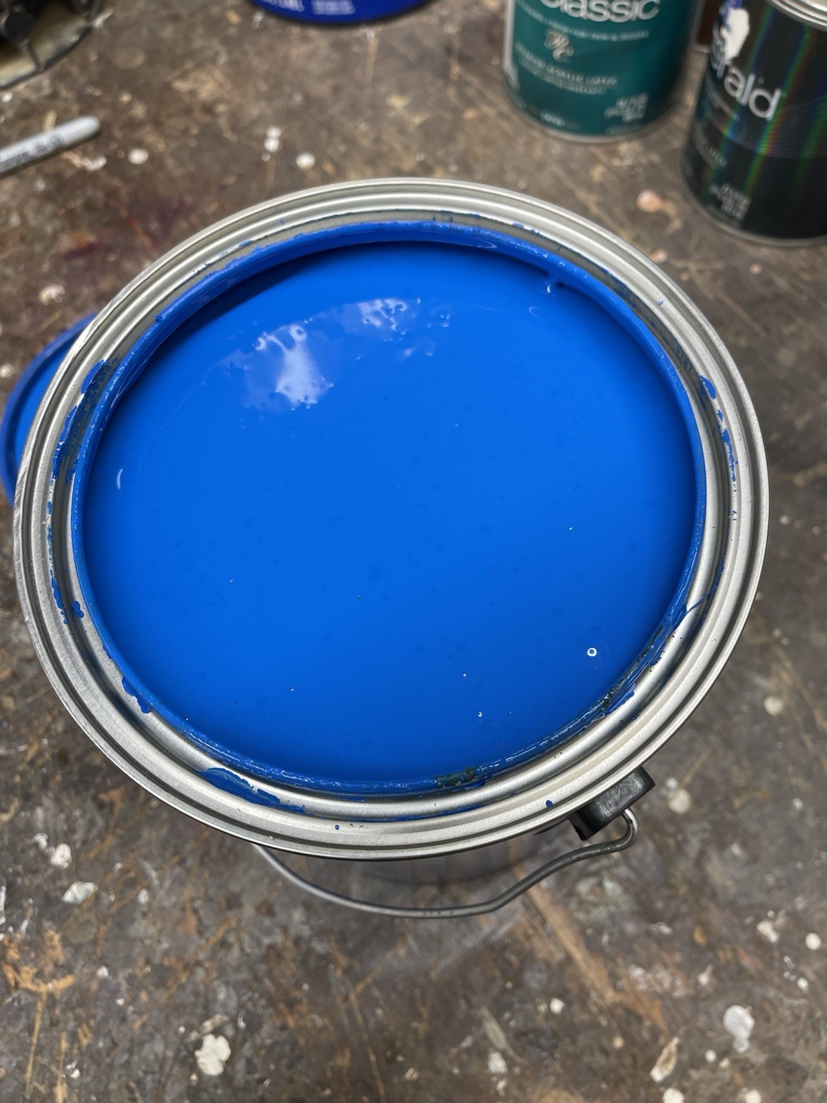 1 Gal. Sherwin Williams ProMar 200 Interior Paint/ Custom True Blue /Semi-Gloss