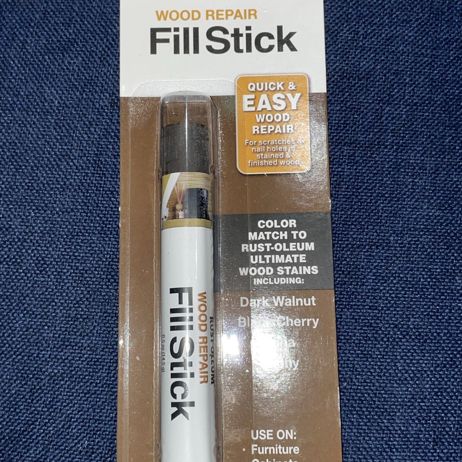 Rust-Oleum Wood Repair Fill Sticks Color Match Dark Woods-Kona-Walnut-Cherry