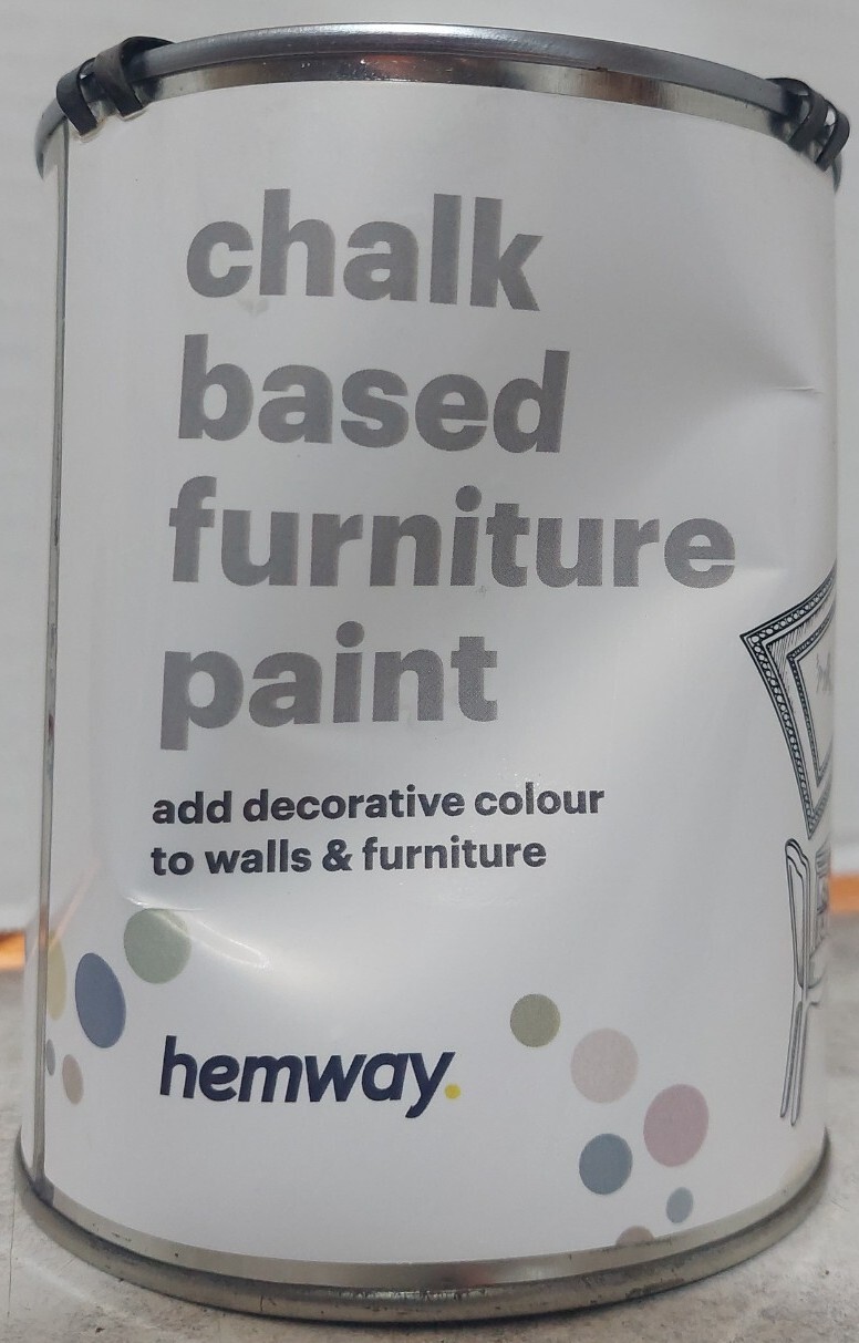 Hemway CHALK BASED Furniture Paint Matte Finish Shabby Chic Vintage White