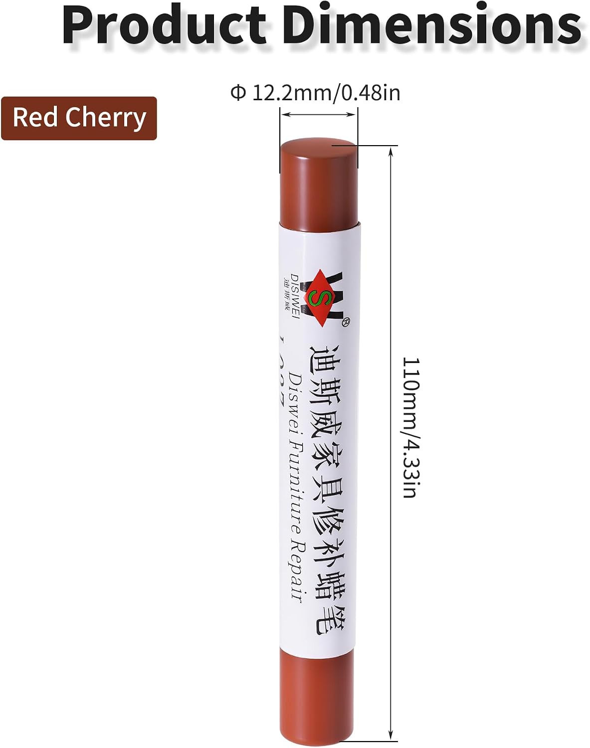Wood Filler Sticks Red Cherry Furniture Scratch Repair Crayons Wood Floor Rep…