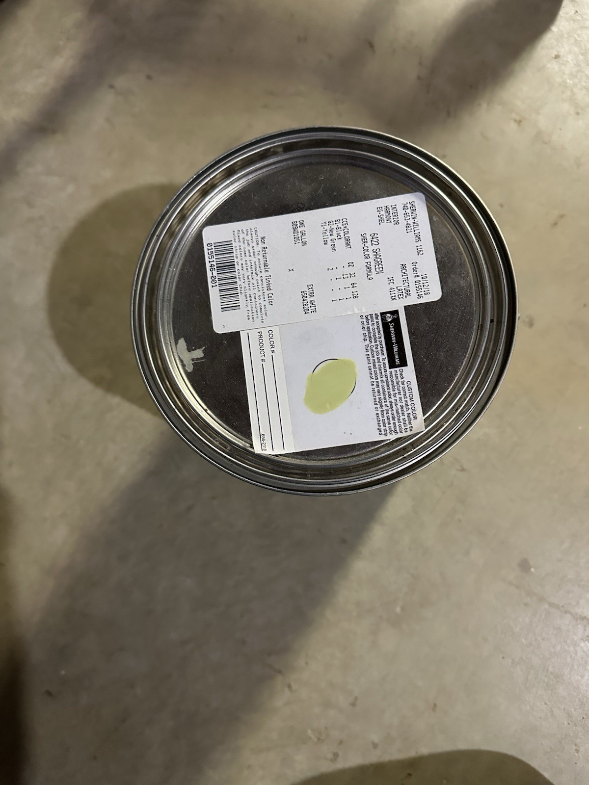 Sherwin-Williams Harmony Interior Acrylic Latex 1 gal color Shagreen