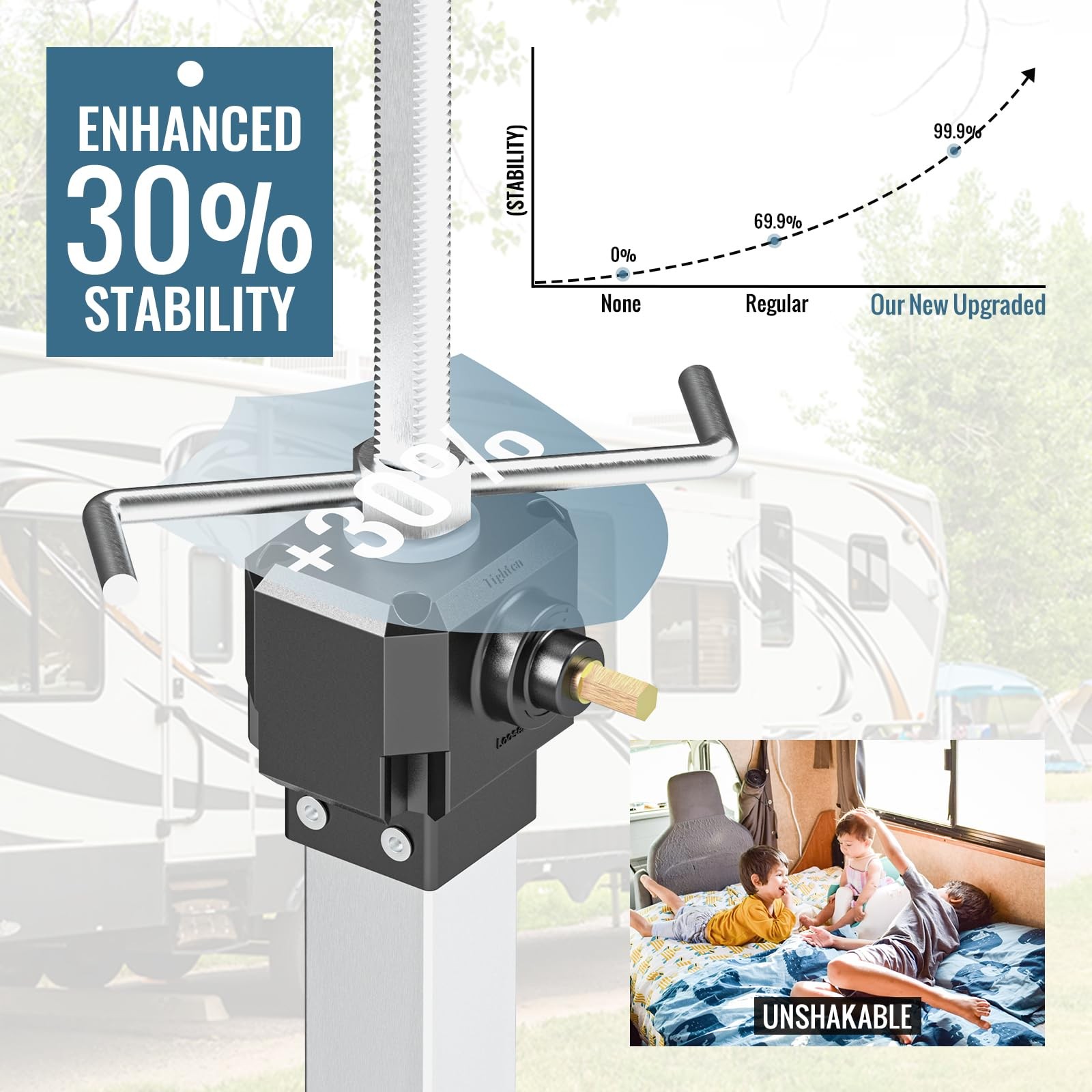 Auh Adjustable Camper Slide Out Support Jacks From 13.8-26.8 2 Pcs Rv Trailer