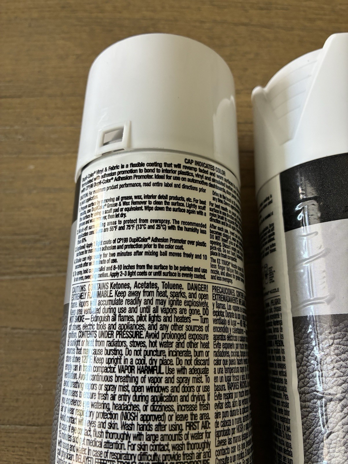2 Dupli-Color HVP105 Vinyl and Fabric Coating Spray Paint Gloss White 11 Oz NEW
