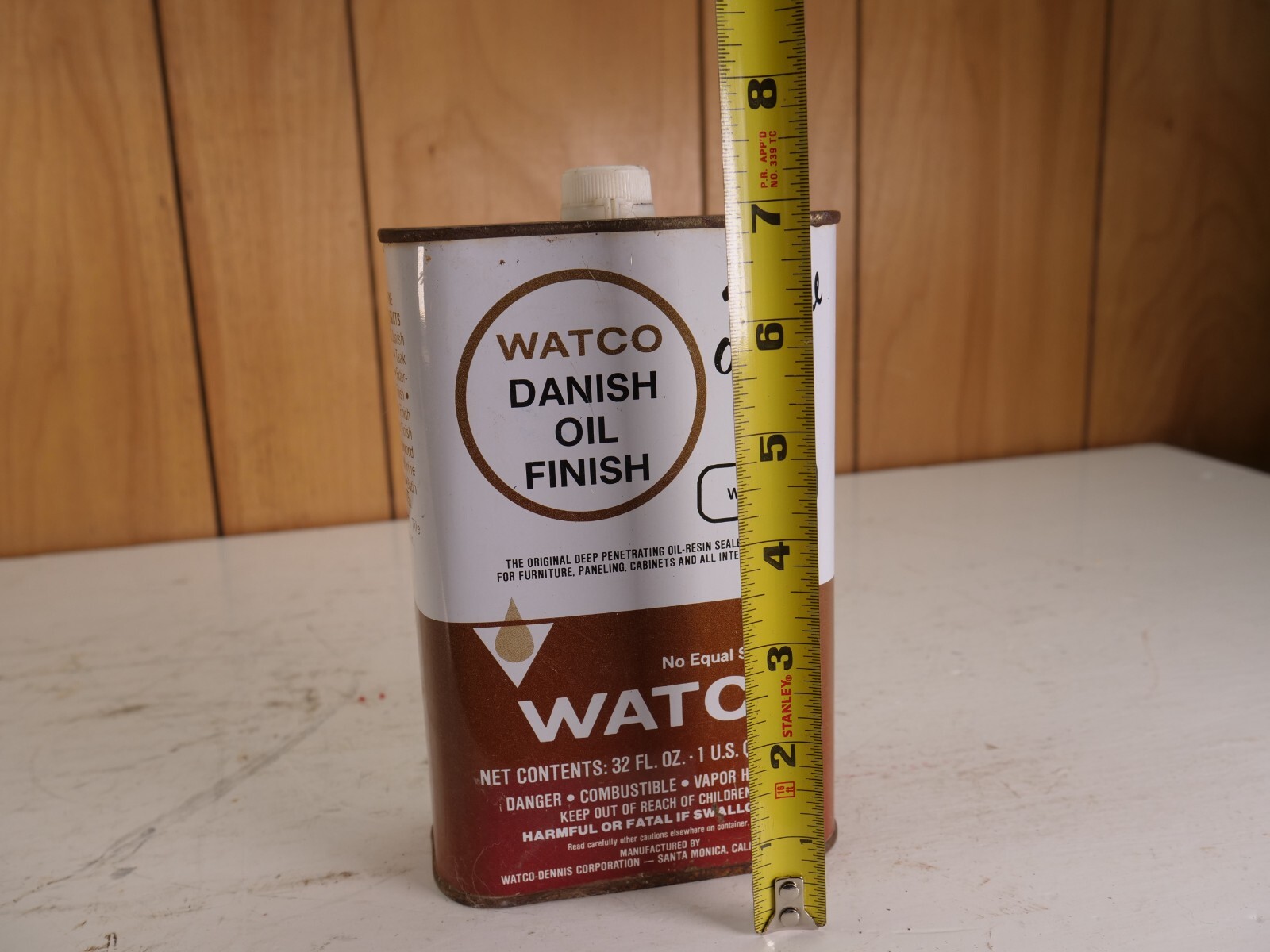 Vintage Watco Danish Oil Finish Dark Walnut Color NEW FULL