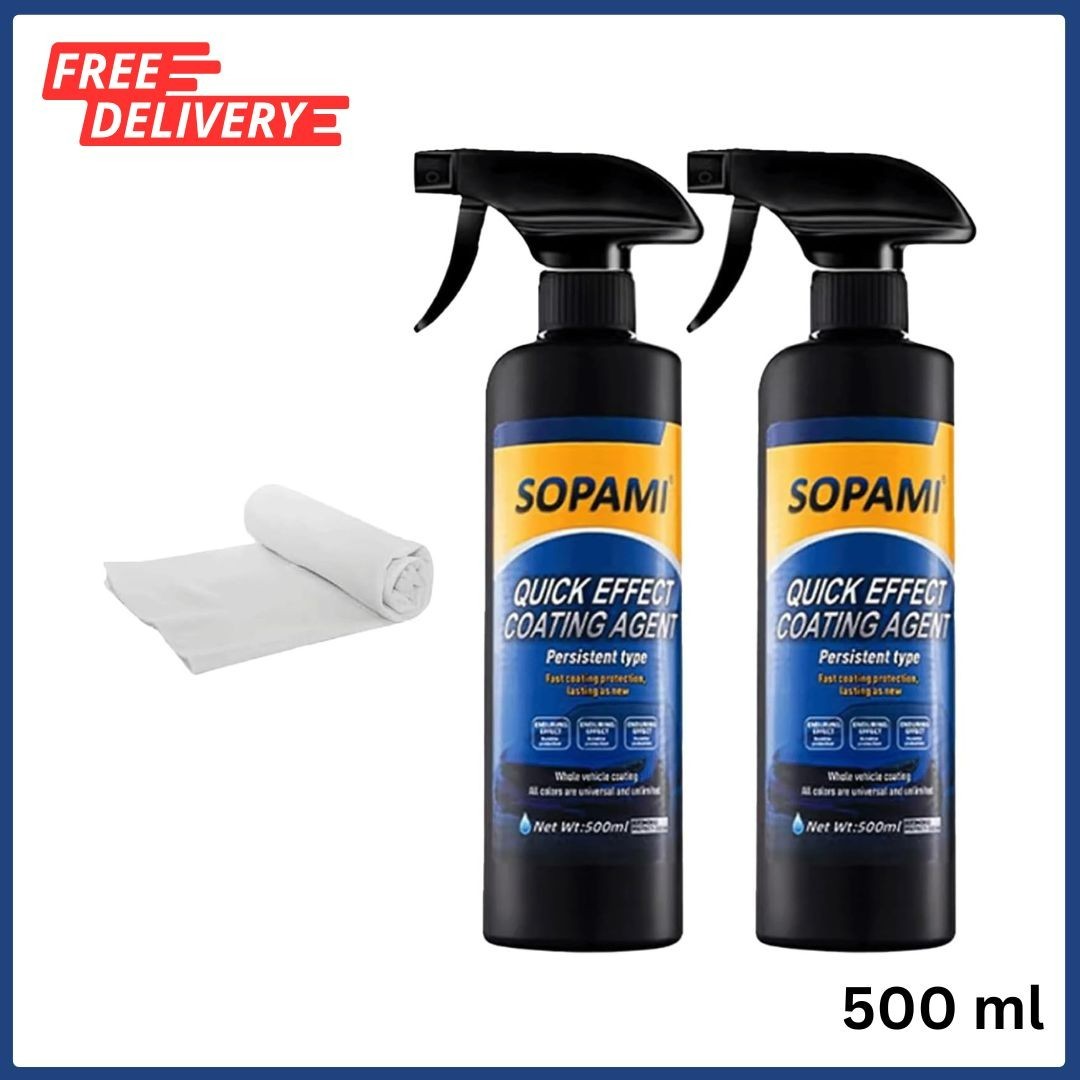 Sopami Ceramic Paint Sealant, Car Coating Spray 16.91 Fl Oz (Pack of 2)
