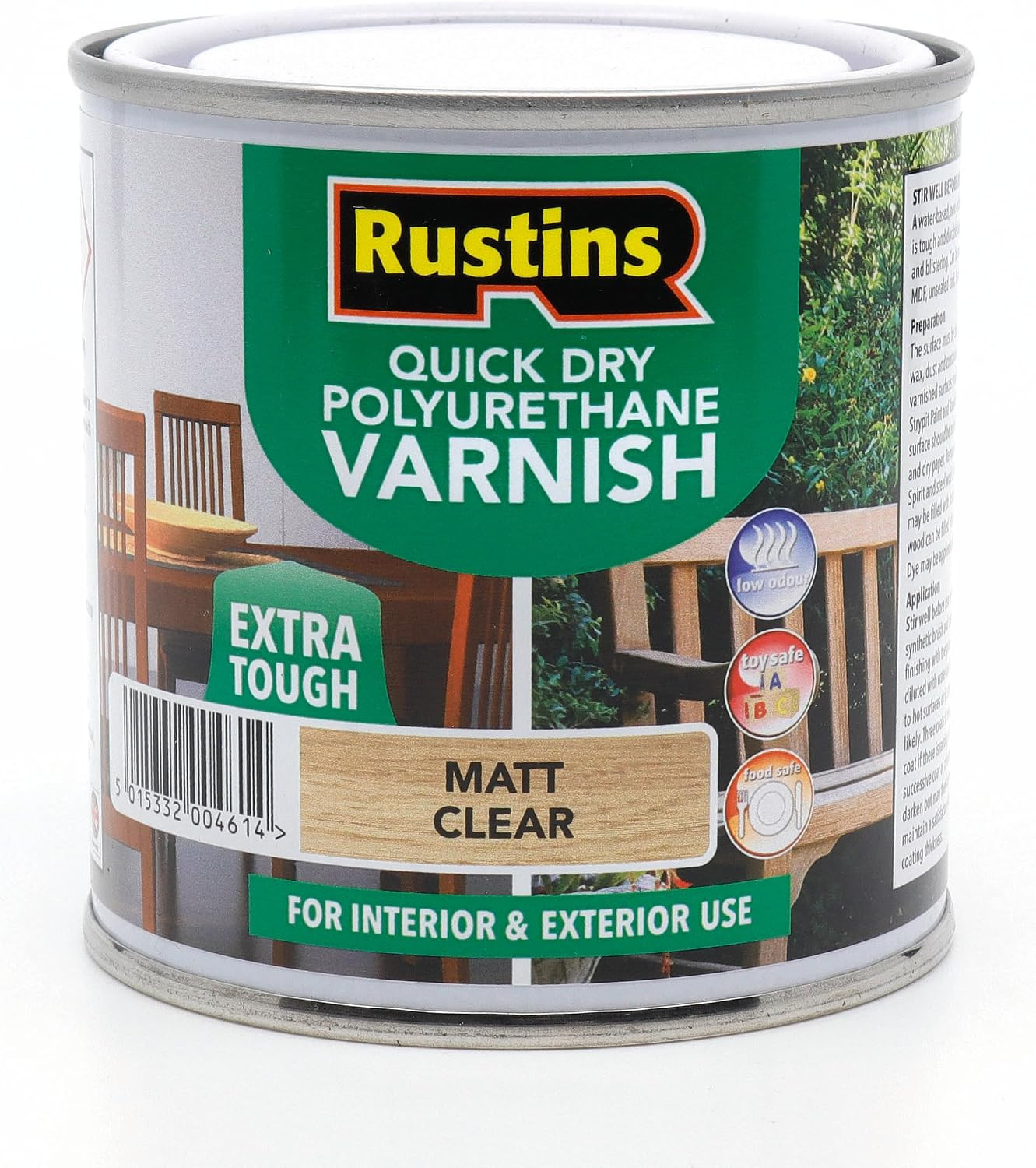 Quick Dry Polyurethane Varnish Matt Clear 250Ml