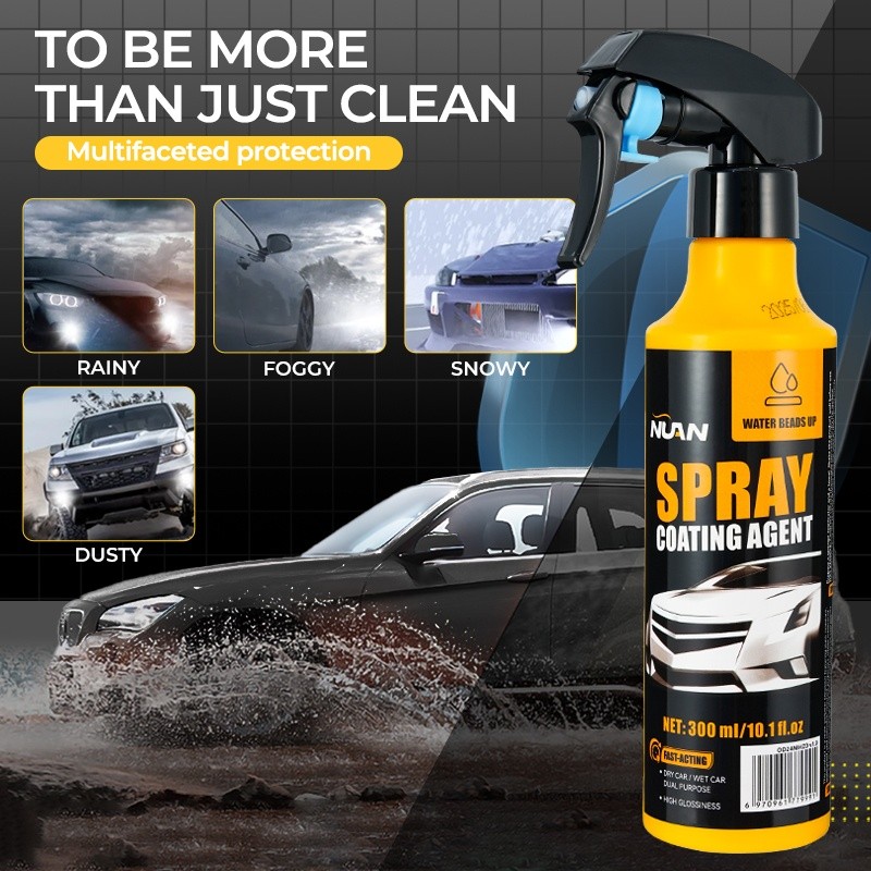 300ML Set Nuan Car Coating Spray Maximum Gloss |Protection Quick Car Wax Polish