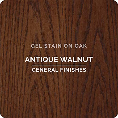 General Finishes Oil Base Gel Stain, 1/2 Pint, 1 Half-Pint, Antique Walnut