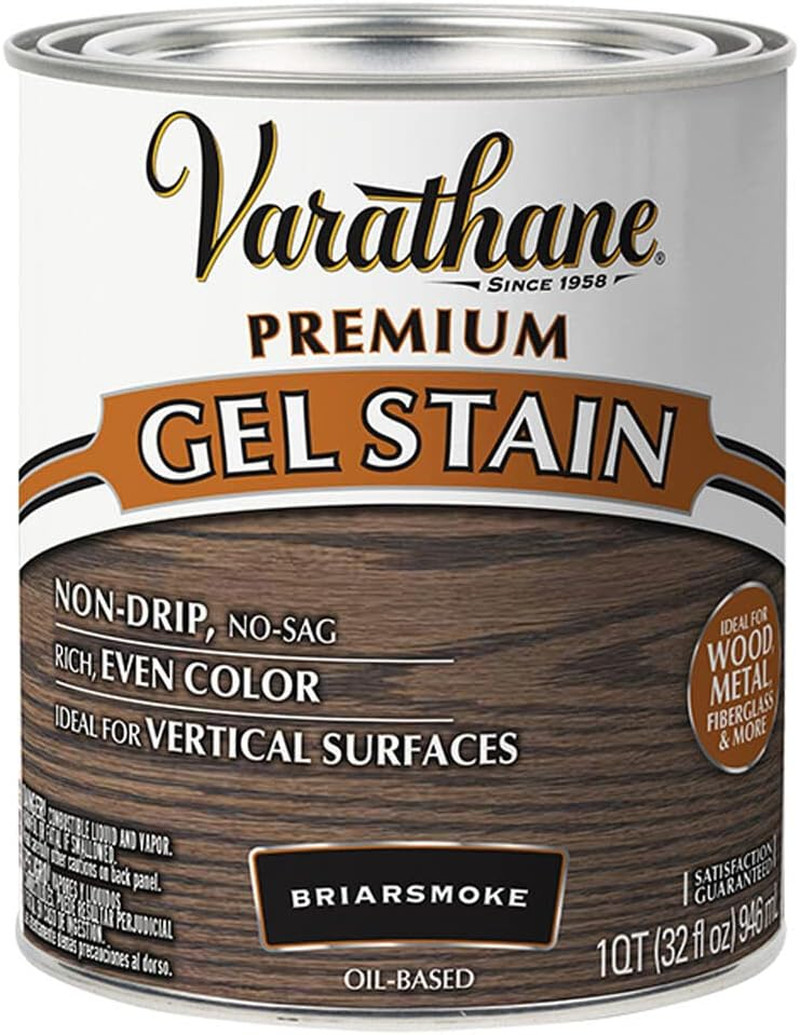 358173 Premium Gel Stain, Quart, Briarsmoke